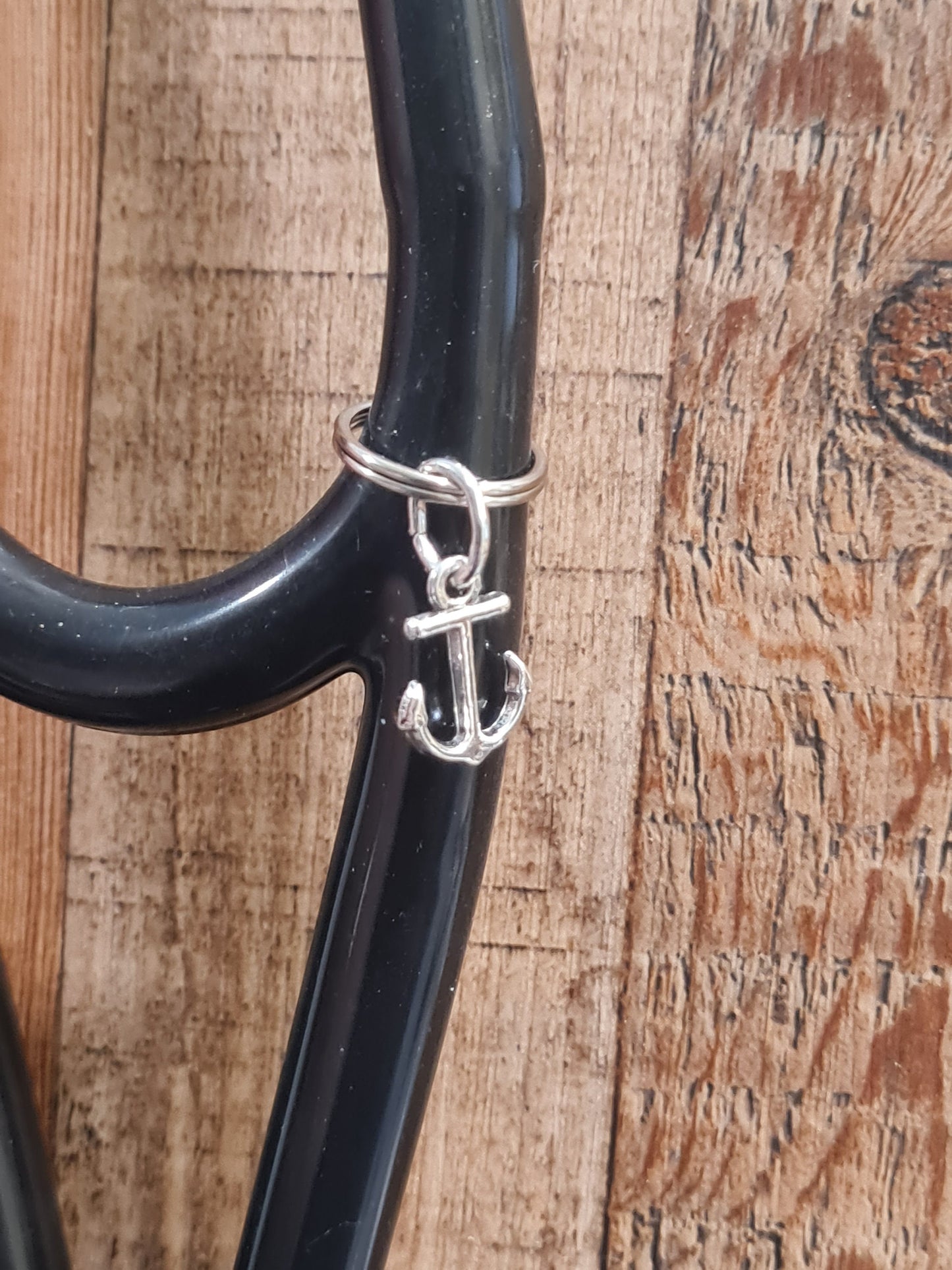 Anchor ~ Stethoscope Charm ~  RN Charm ~ Medical Stethoscope Charm ~ Anchored In Christ ~ Physician Charm ~ Stethoscope Tag ~ OT ~ RT