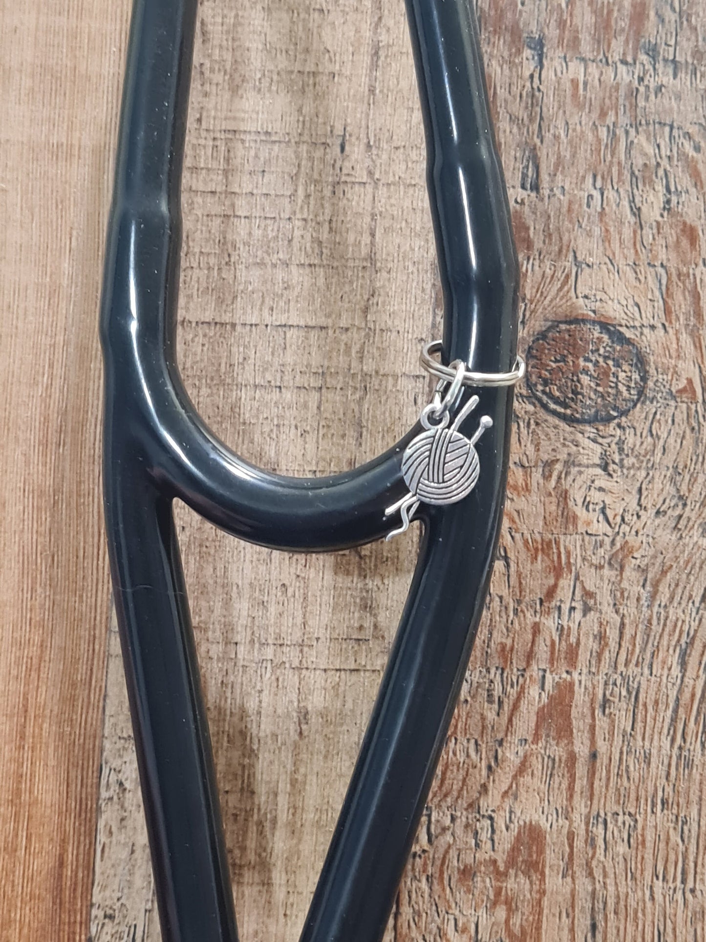 Knitting ~ Stethoscope Charm ~  RN Charm ~ Medical Stethoscope Charm ~ Yarn Charm ~ Physician Charm ~ Stethoscope Tag ~ OT ~ RT ~ Knitter