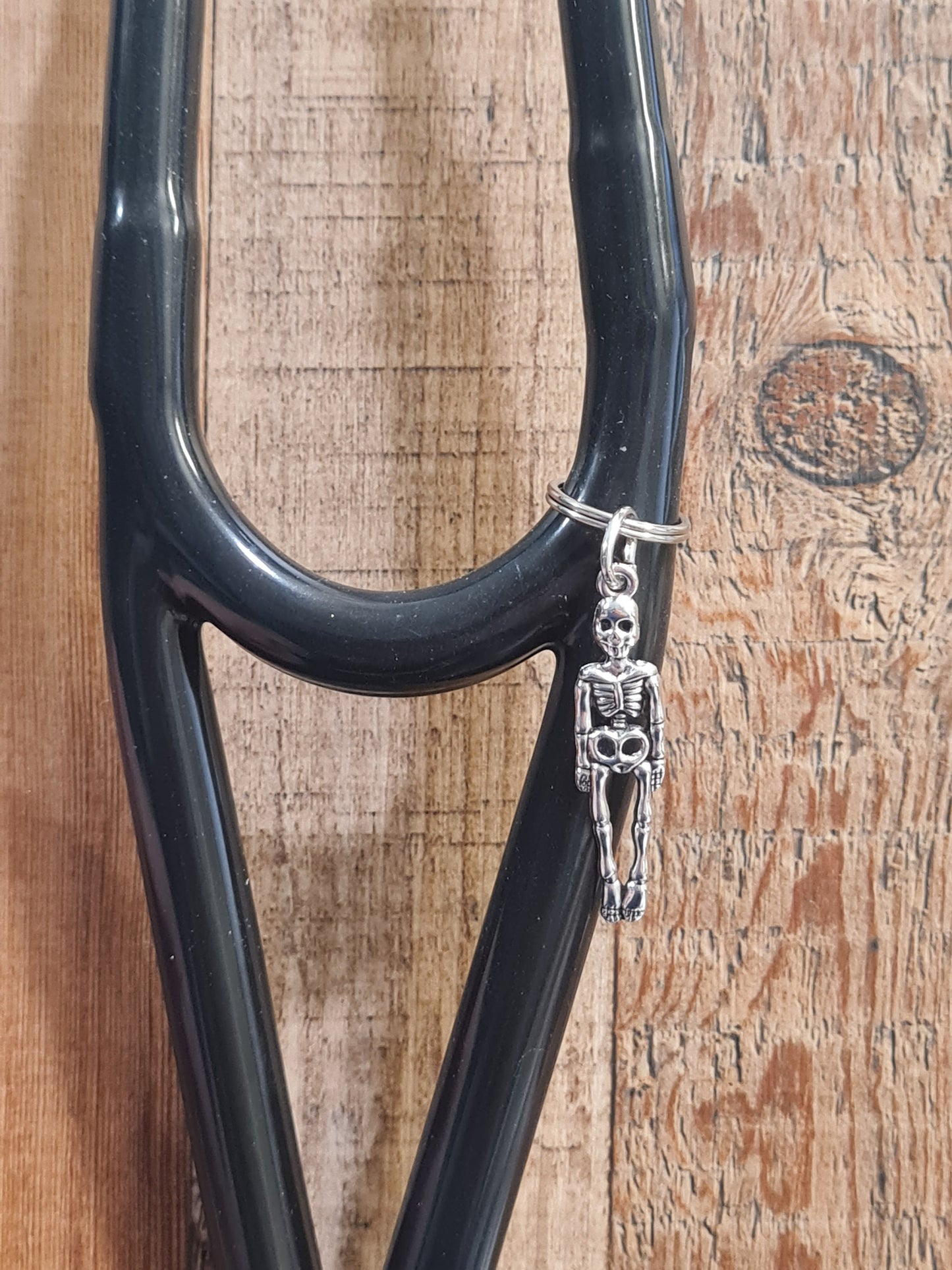 Skeleton ~ Stethoscope Charm ~ RN Charm ~ Medical Stethoscope Charm ~ Physician Charm ~ Stethoscope Tag ~ OT ~ PT ~ Radiology ~ Bones