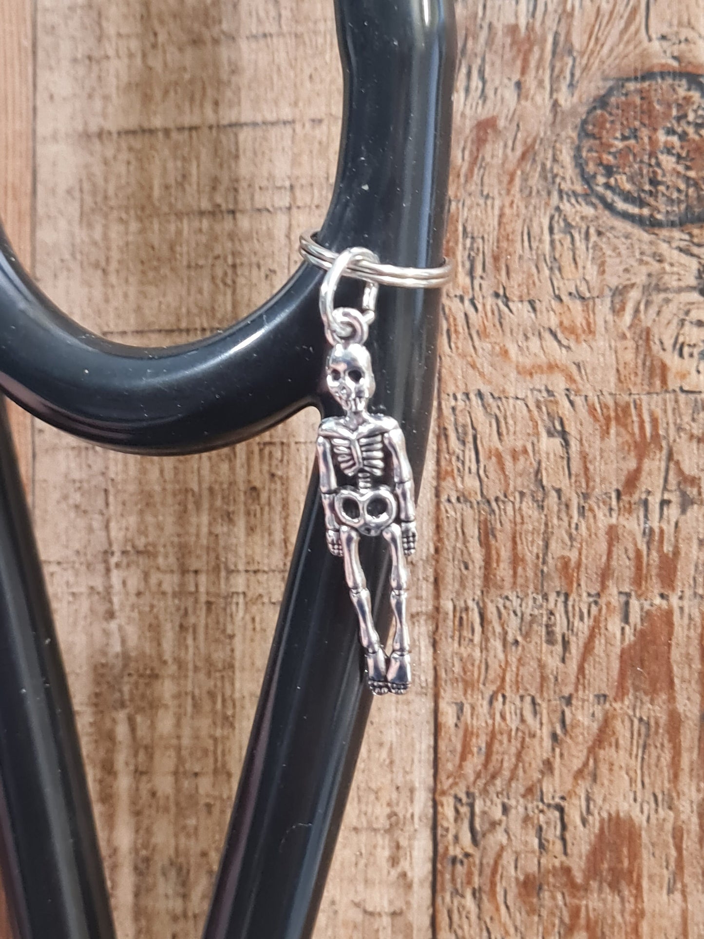 Skeleton ~ Stethoscope Charm ~ RN Charm ~ Medical Stethoscope Charm ~ Physician Charm ~ Stethoscope Tag ~ OT ~ PT ~ Radiology ~ Bones