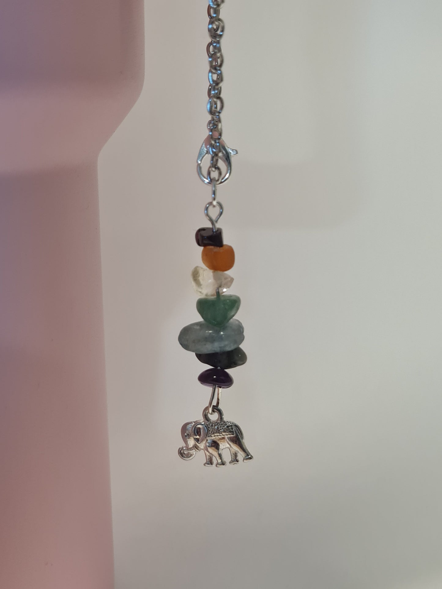 Chakra Tumbler Charm ~ Stanley Cup Charm ~ Custom Made Charms  ~ Handle Charm ~ Cup Handle Charm ~ Cup Accessory ~ Natural Stone