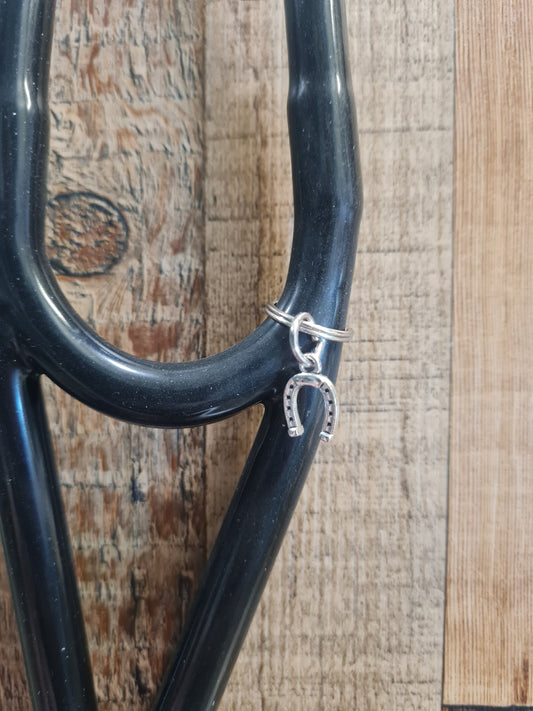 Horseshoe ~ Stethoscope Charm ~ RN Charm ~ Medical Stethoscope Charm ~ Physician Charm ~ Stethoscope Tag ~ OT ~ PT ~ Lucky Horse Shoe