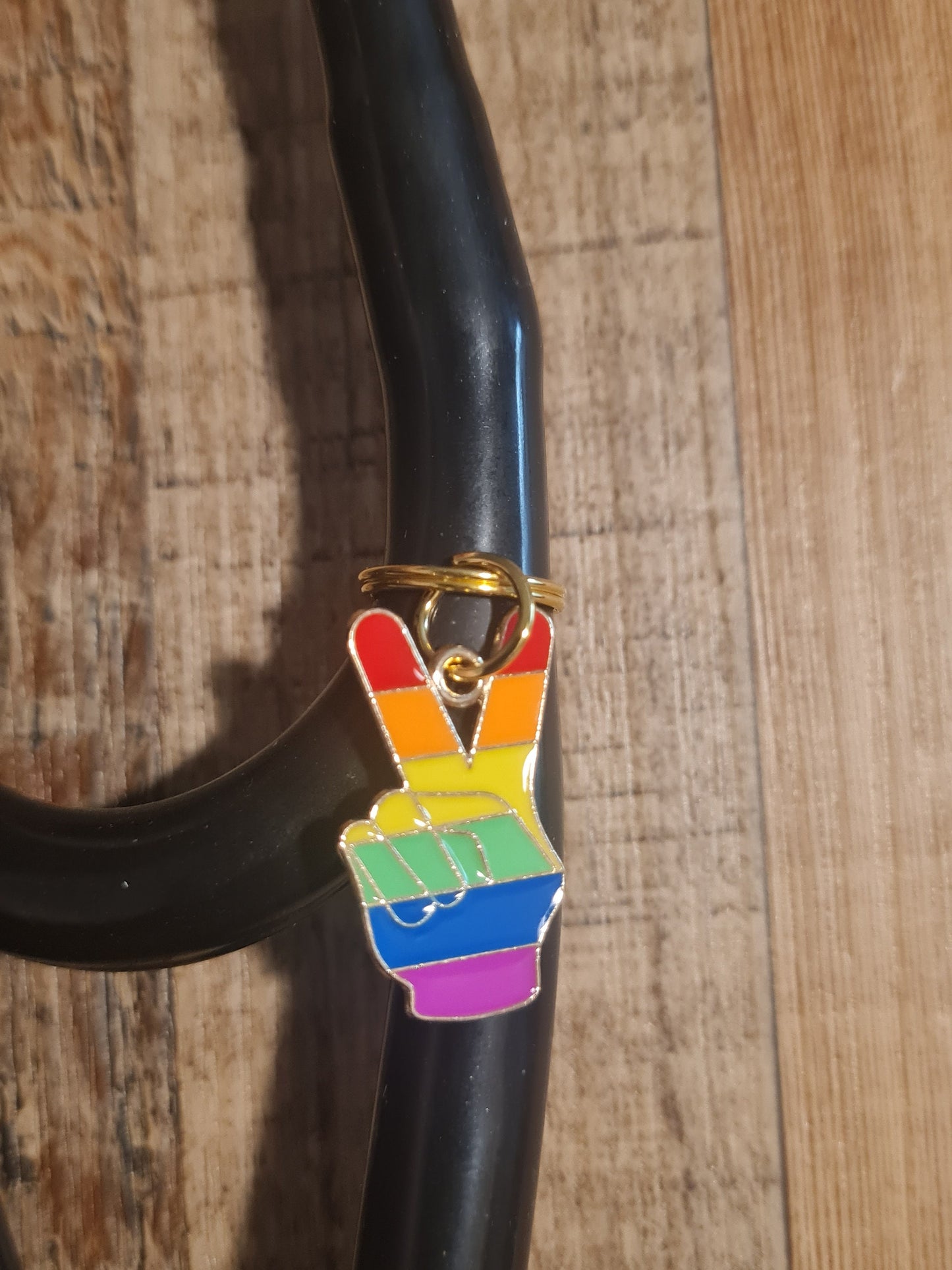 Pride ~ Stethoscope Charm ~ RN Charm ~ Medical Stethoscope Charm ~ Physician Charm ~ Stethoscope Tag  ~ LGBTQ Charm ~ Pride Awareness