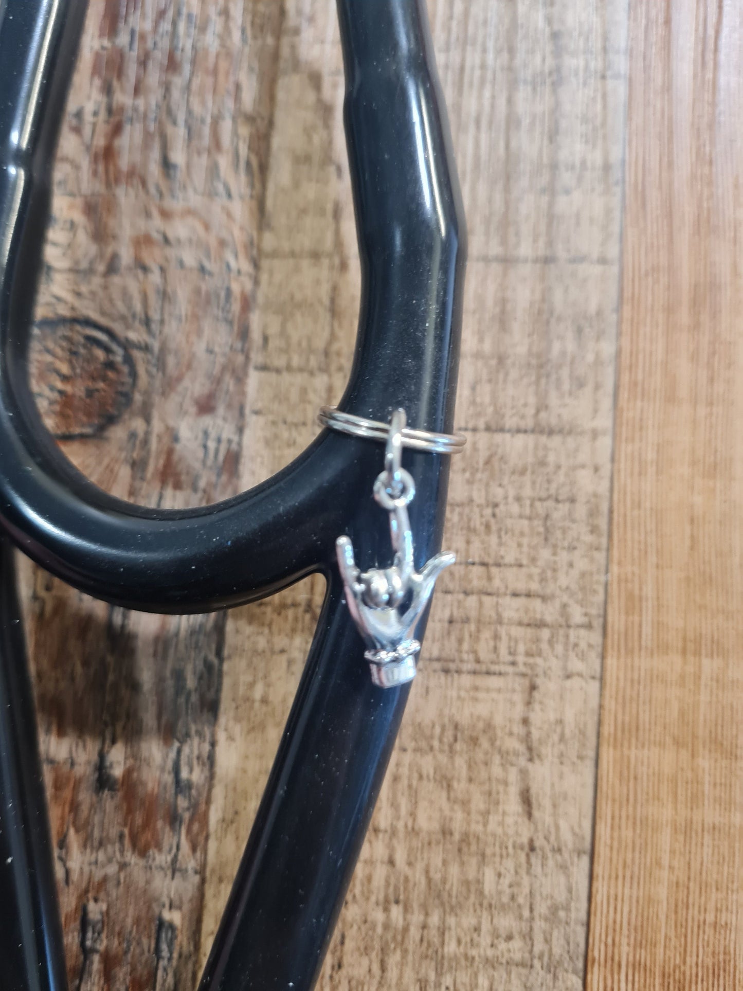 I Love You ~ Stethoscope Charm ~  RN Charm ~ Medical Stethoscope Charm ~ ASL ~ Physician Charm ~ Stethoscope Tag ~ Sign Language