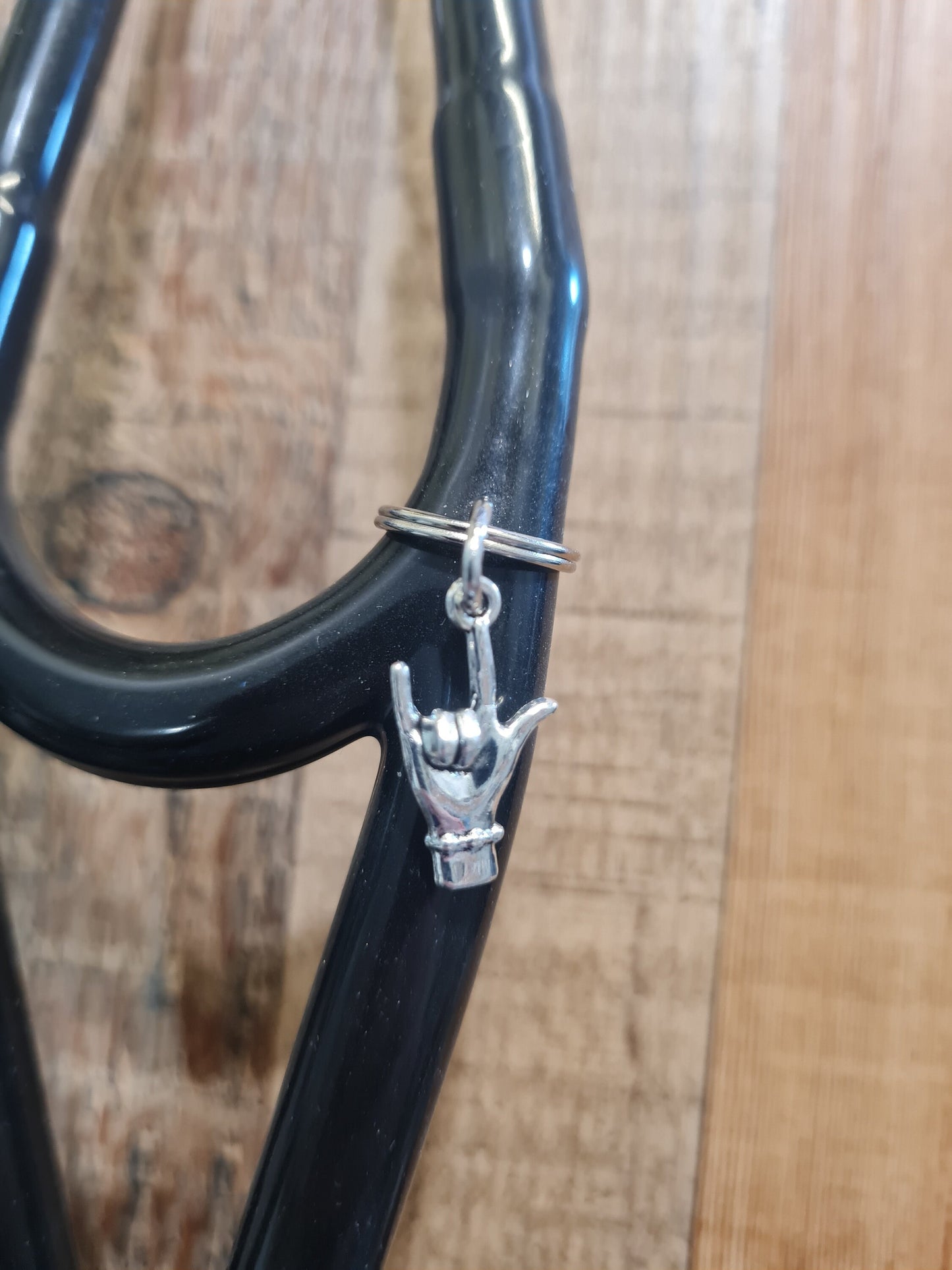 I Love You ~ Stethoscope Charm ~  RN Charm ~ Medical Stethoscope Charm ~ ASL ~ Physician Charm ~ Stethoscope Tag ~ Sign Language