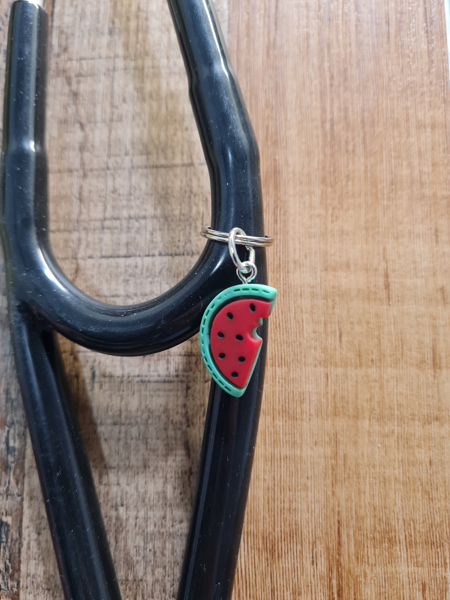 Watermelon ~ Stethoscope Charm ~ RN Charm ~ Medical Stethoscope Charm ~ Physician Charm ~ Stethoscope Tag ~ OT ~ PT ~ Fruit Charm
