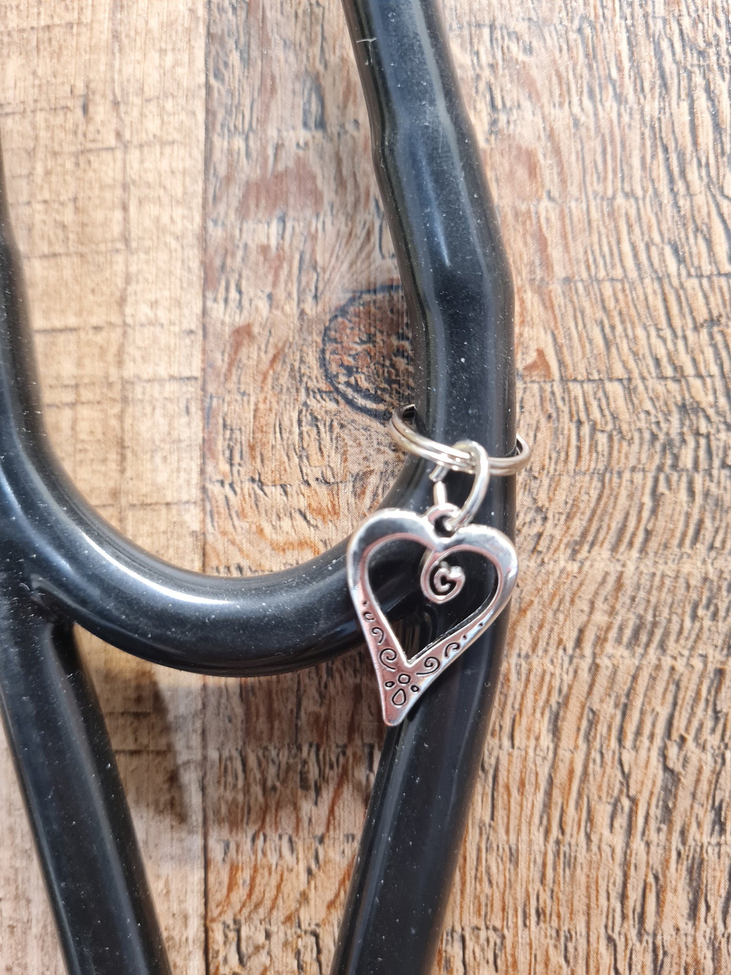 Filigree Heart ~ Stethoscope Charm ~ RN Charm ~ Medical Stethoscope Charm ~ Physician Charm ~ Stethoscope Tag ~ OT ~ PT ~ Heart Charm