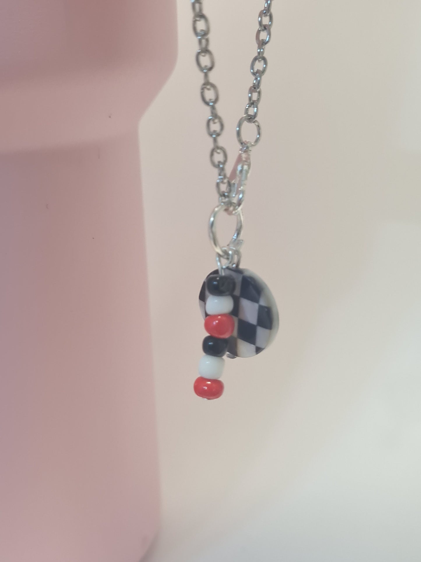 Checkered Flag Tumbler Charm ~ Stanley Cup Charm ~ Custom Made Charms ~ Nascar ~ Clover ~ Racing Cup Charm ~ Cup Charm ~ Cup Handle Charm