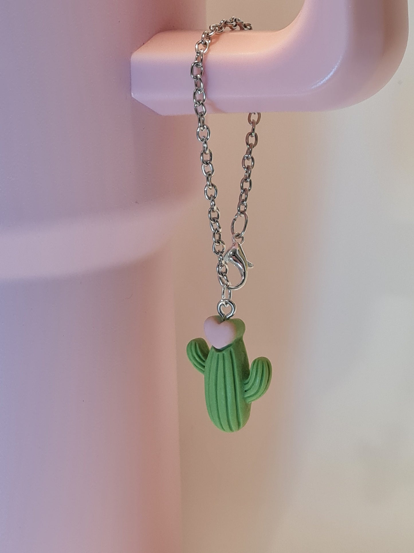 Cactus Tumbler Charm ~ Stanley Cup Charm ~ Custom Made Charms  ~ Handle Charm ~ Cup Handle Charm ~ Cup Accessory ~ 40 oz Cup Charm