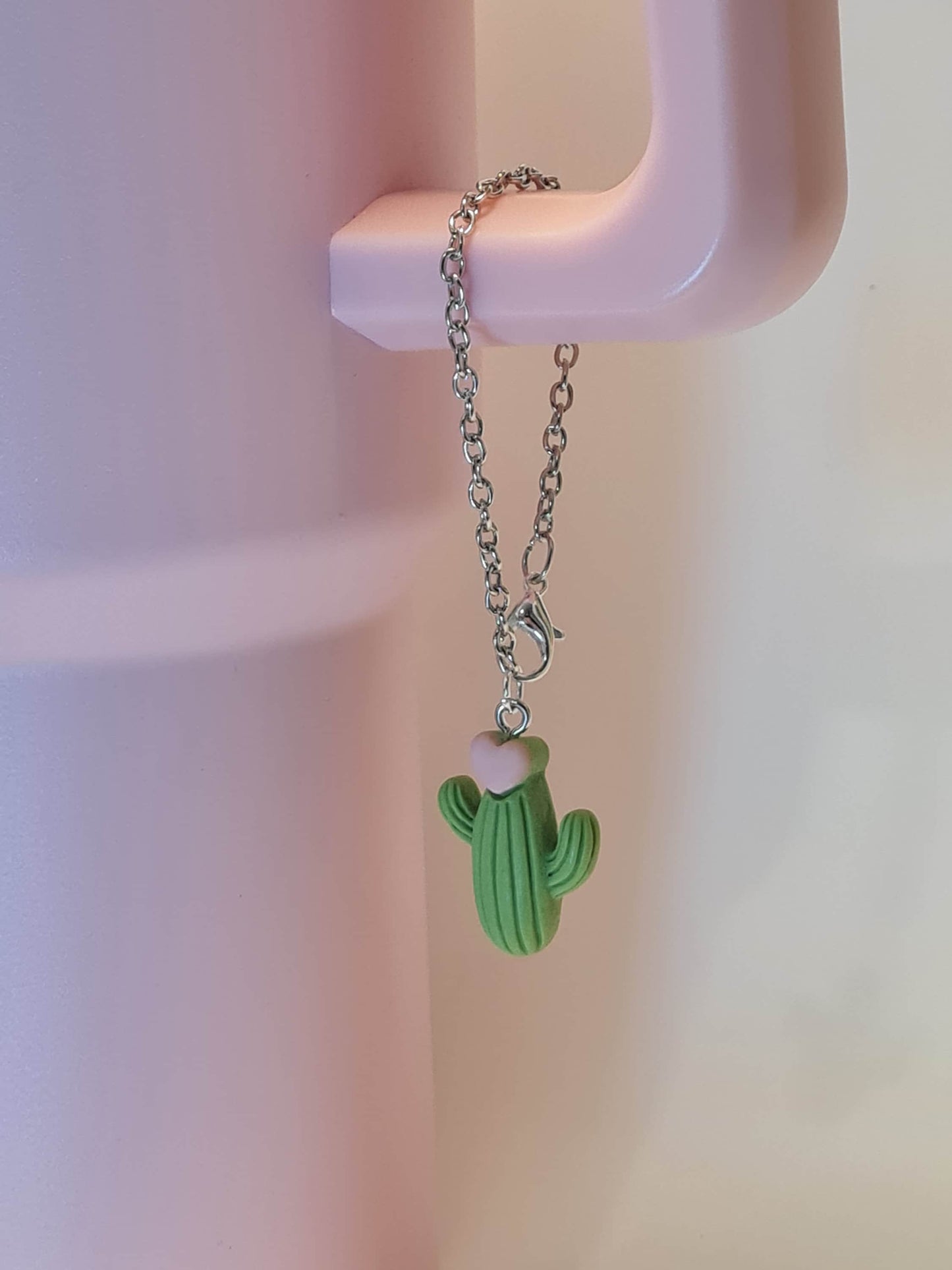 Cactus Tumbler Charm ~ Stanley Cup Charm ~ Custom Made Charms  ~ Handle Charm ~ Cup Handle Charm ~ Cup Accessory ~ 40 oz Cup Charm