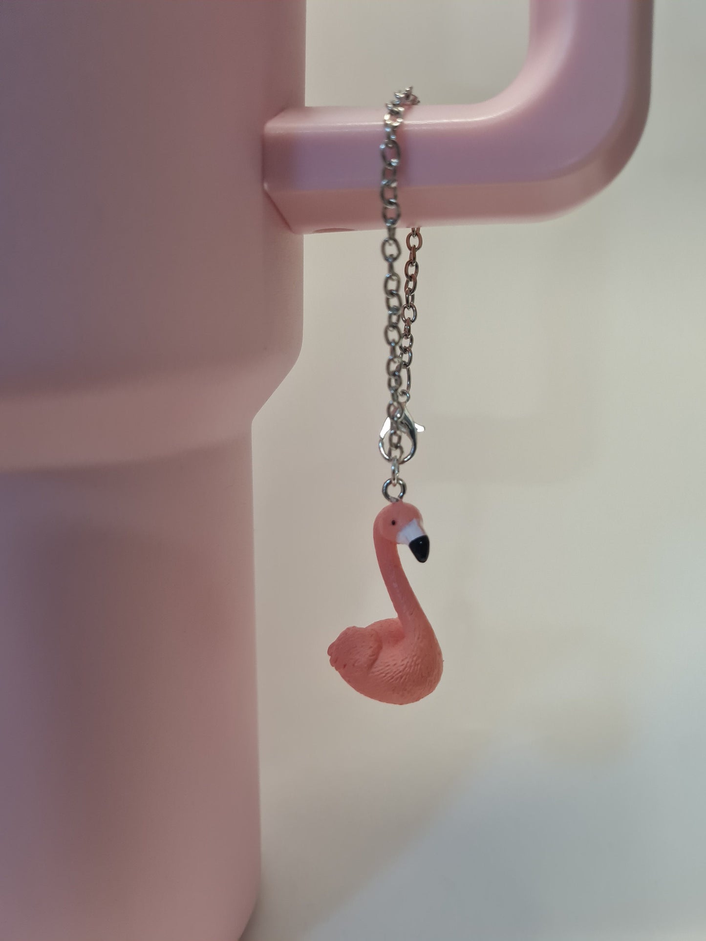 Flamingo Tumbler Charm ~ Stanley Cup Charm ~ 40 oz. Cup Charms ~ Cup Charm ~ Cup Handle Charm ~ Cup Accessory ~ Flamingo Charm