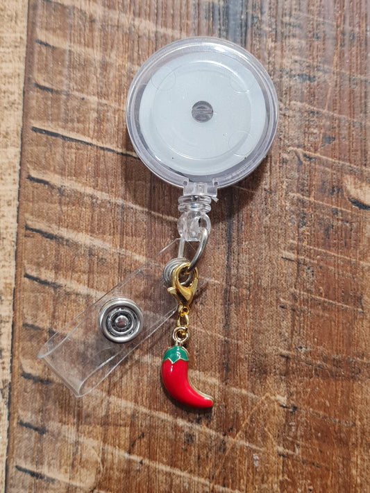 Peppers Charm ~ ID Badge Reel Charm ~ Custom Made Charms ~ Badge Buddy ~ Badge Accessories ~ Jalapeño Peppers ~ Pepper Charm