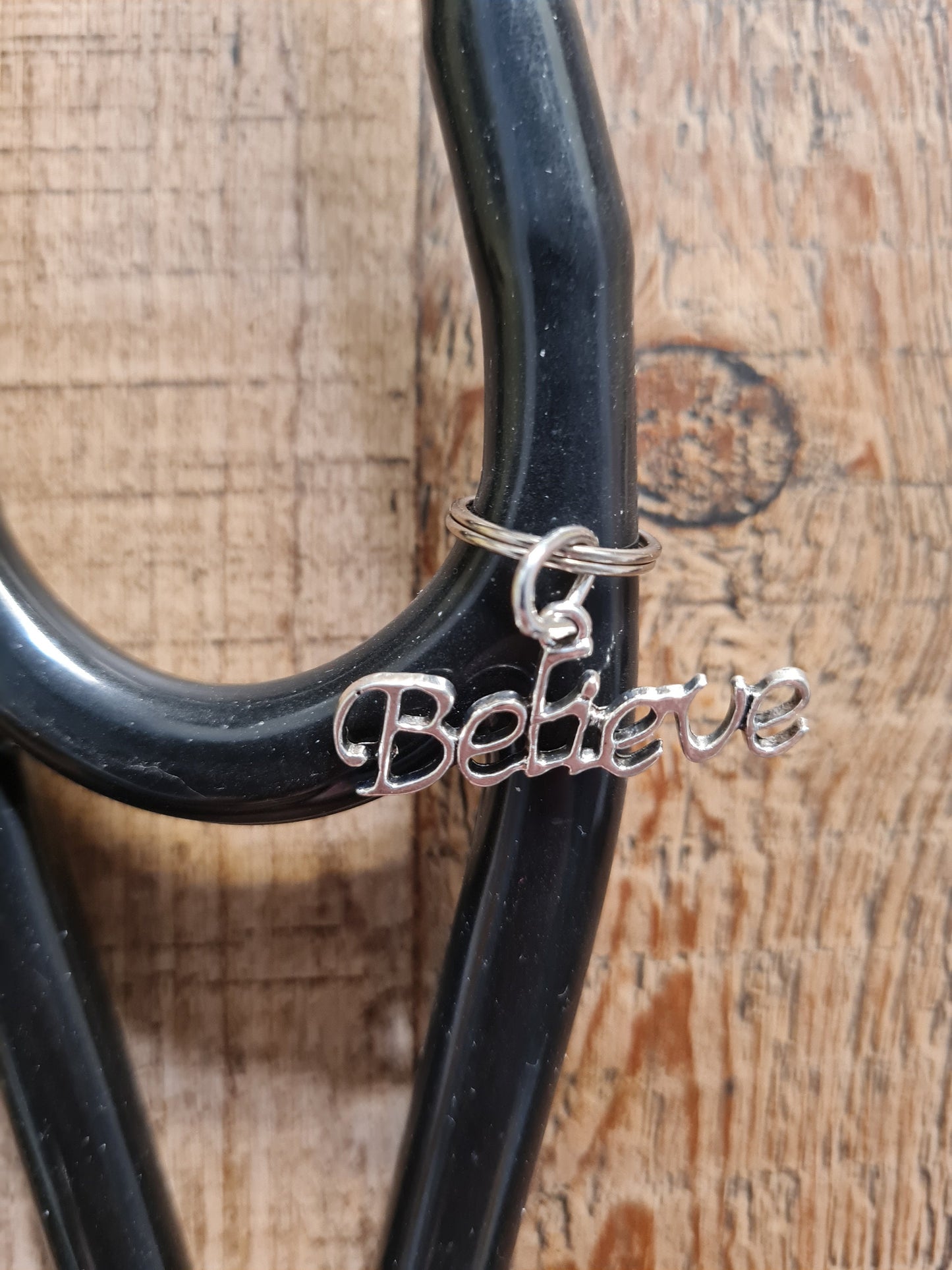 Believe Charm ~ Stethoscope Charm ~  RN Charm ~ Medical Stethoscope Charm ~ Physician Charm ~ Stethoscope Tag ~ OT ~ RT