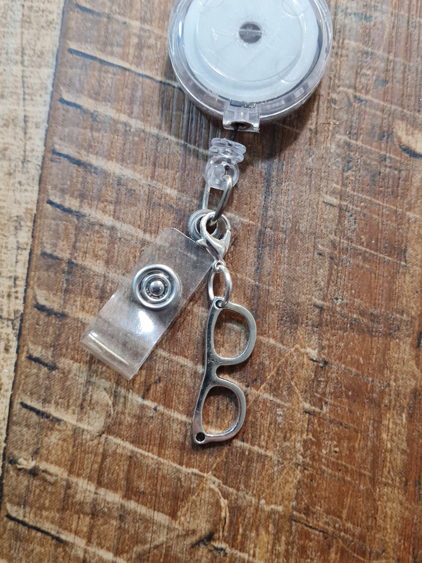 Eyeglasses Charm ~ ID Badge Reel Charm ~ Custom Made Charms ~ Badge Buddy ~ Badge Accessories ~ Optometrist ~ Optometry ~ Badge Charm