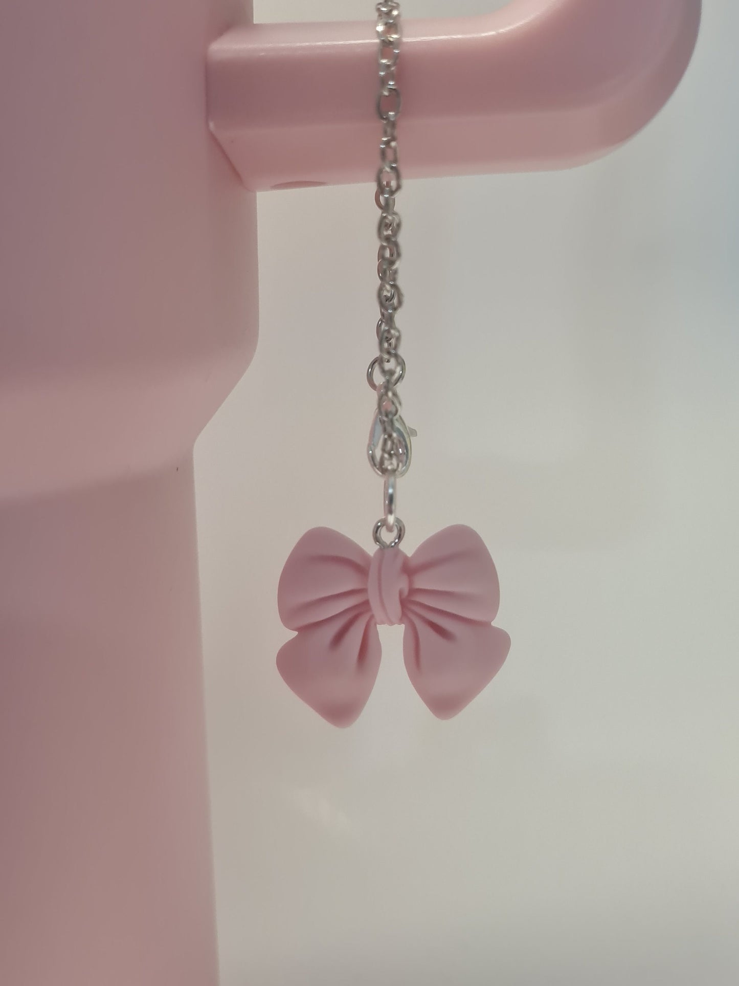 Bow Tumbler Charm ~ Stanley Cup Charm ~ Custom Made Charms ~ Cup Charm ~ Cup Handle Charm ~ Cup Accessory ~ Pretty Bow