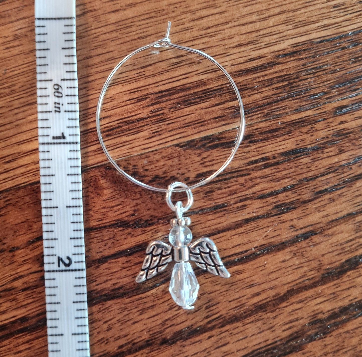 Set of 4 Wine Glass Charms ~ Angels ~ Angel ~ Cocktail Charms ~ Housewarming Gift ~ Wedding Gift ~ Wine Charm