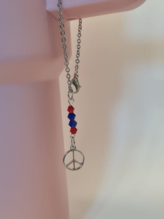 Peace Tumbler Charm ~ Stanley Cup Charm ~ Custom Made Charms ~ Handle Charm ~ Cup Accessory ~ Cup Charm ~ Rearview Mirror Ornament