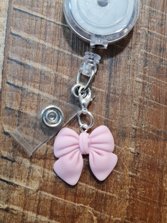 Bow Charm ~ ID Badge Reel Charm ~ Custom Made Charms ~ Badge Buddy ~ Badge Accessories ~ Bows