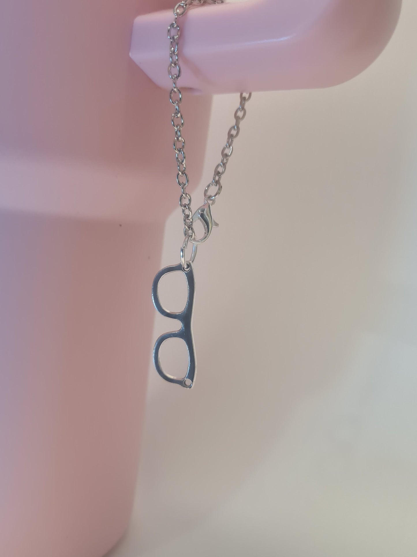 Eyeglasses Tumbler Charm ~ Stanley Cup Charm ~ Custom Made Charms ~ Cup Accessory ~ Optometrist Cup Charm ~ Glasses Charm ~ Optometry Charm