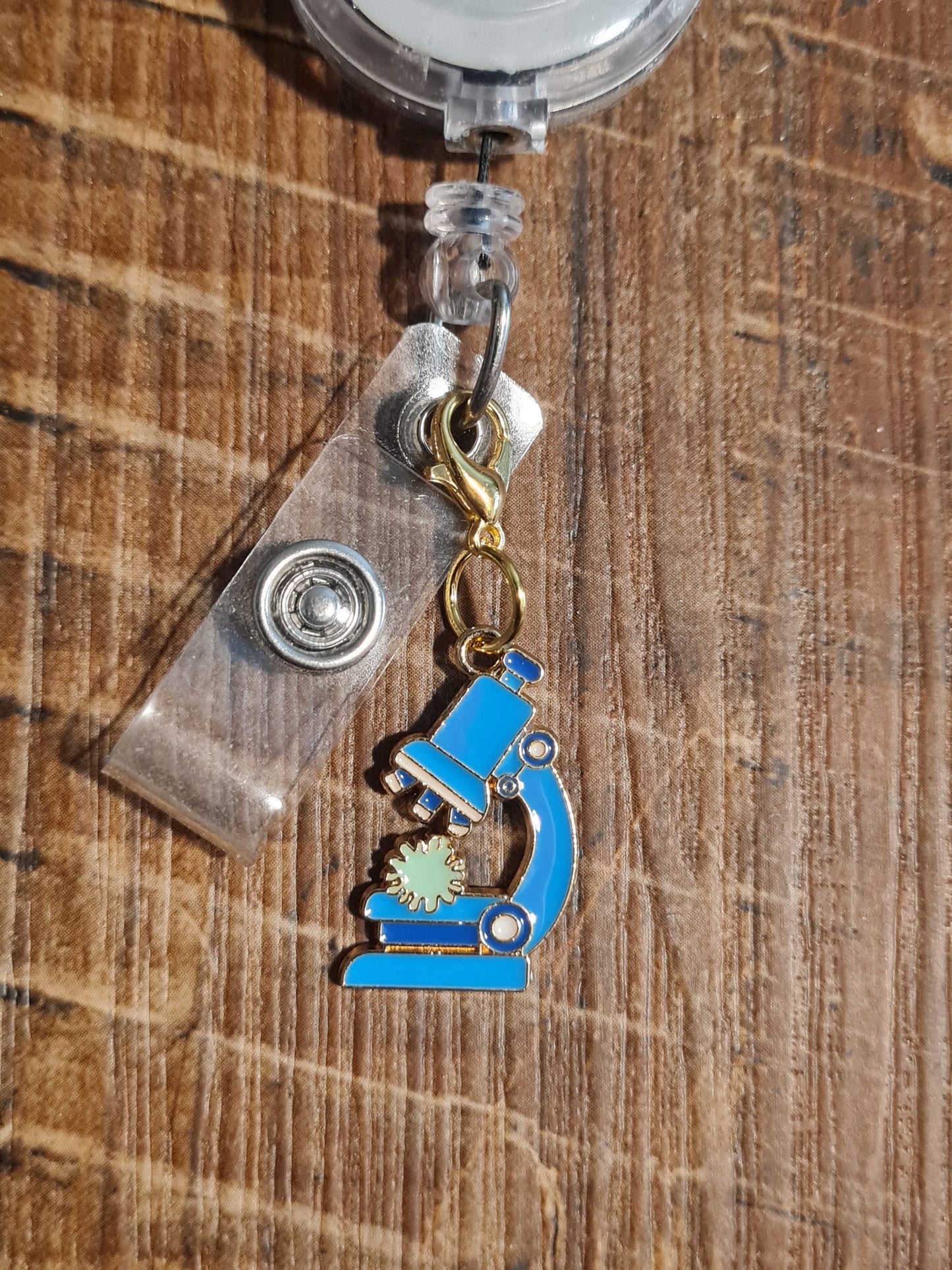 Chemistry Charm ~ ID Badge Reel Charm ~ Custom Made Charms ~ Badge Buddy ~ Badge Accessories ~ Science ~ DNA ~ Lab Tech ~ Lab
