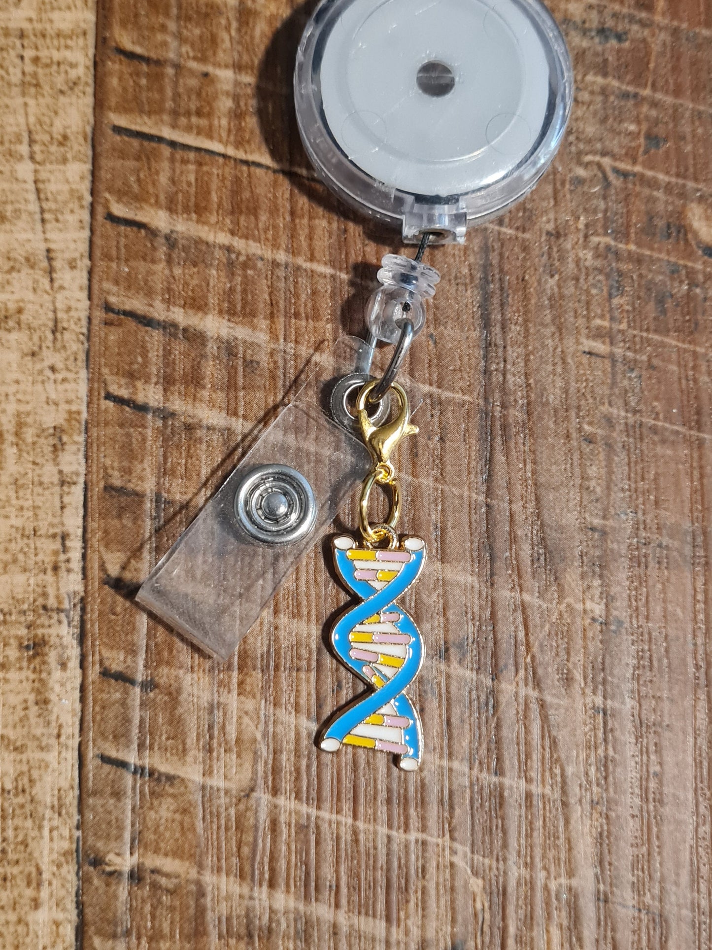 Chemistry Charm ~ ID Badge Reel Charm ~ Custom Made Charms ~ Badge Buddy ~ Badge Accessories ~ Science ~ DNA ~ Lab Tech ~ Lab