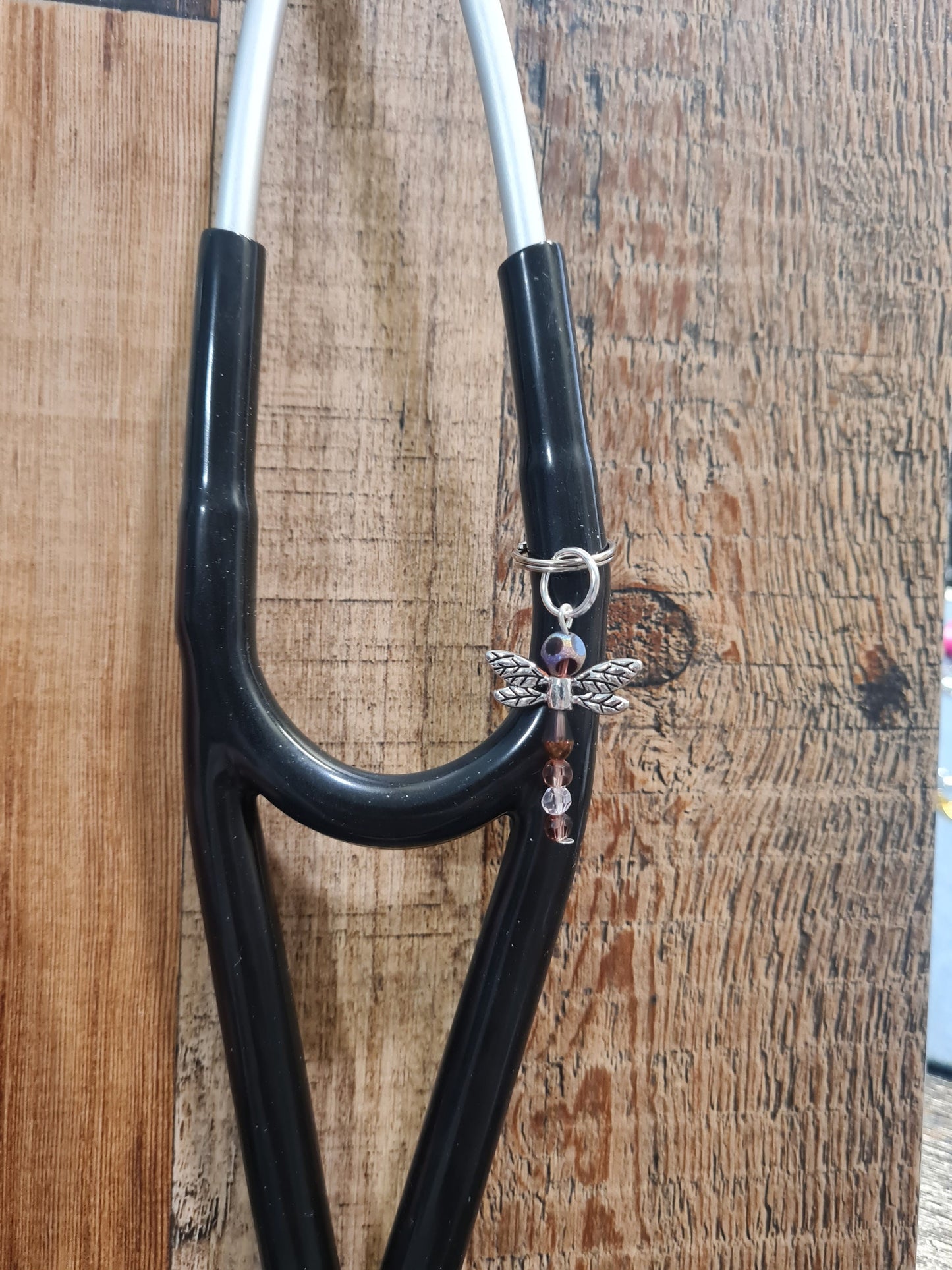 Dragonfly ~ Stethoscope Charm ~  RN Charm ~ Medical Stethoscope Charm ~ Lucky ~ Physician Charm ~ Stethoscope Tag ~ OT ~ RT