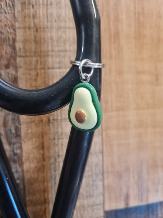 Avocado ~ Stethoscope Charm ~ RN Charm ~ Medical Stethoscope Charm ~ Physician Charm ~ Stethoscope Tag ~ OT ~ PT