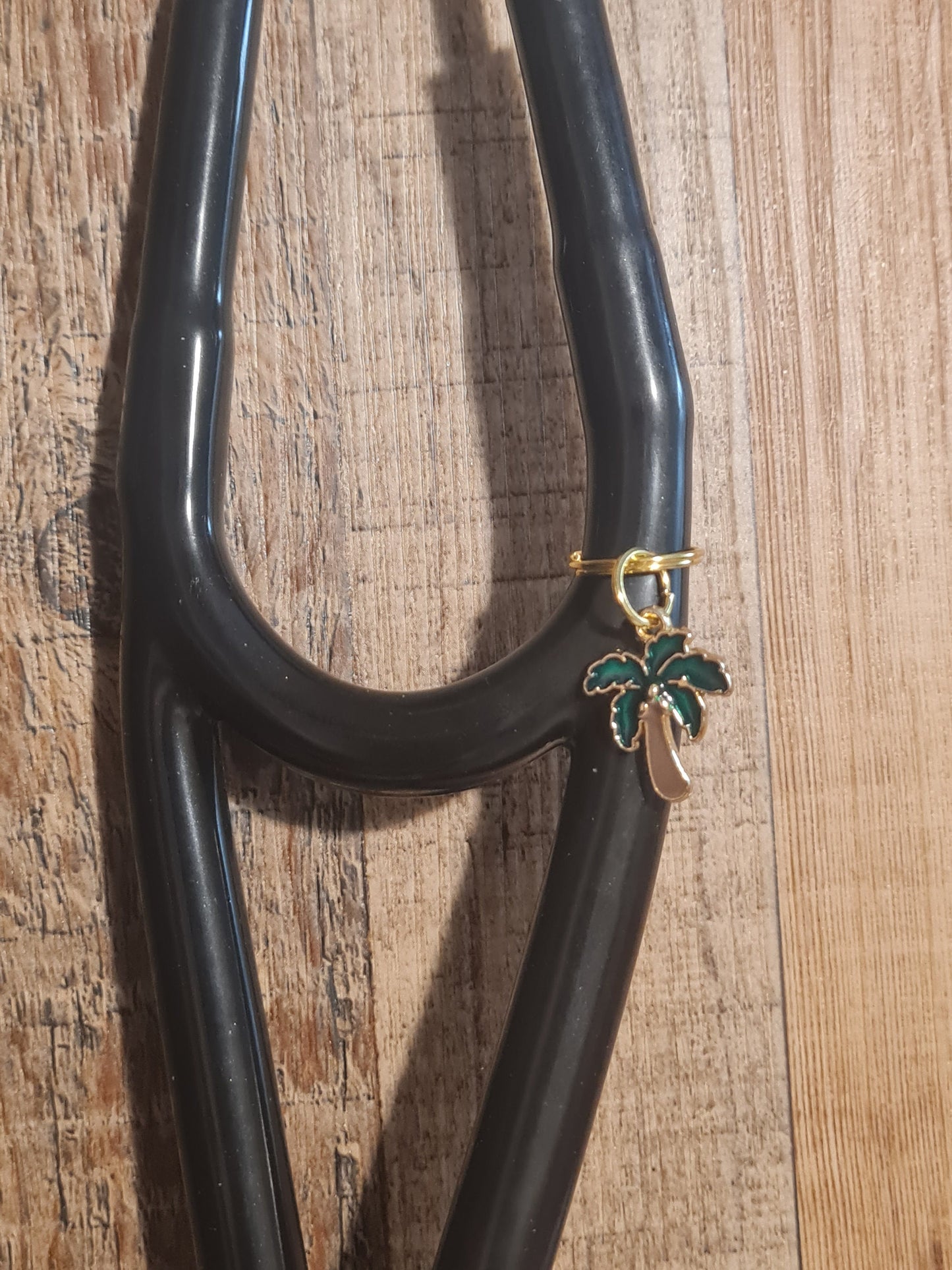 Palm Tree ~ Stethoscope Charm ~  RN Charm ~ Medical Stethoscope Charm ~ Beach Charm ~ Physician Charm ~ Stethoscope Tag ~ OT ~ RT ~ Ocean