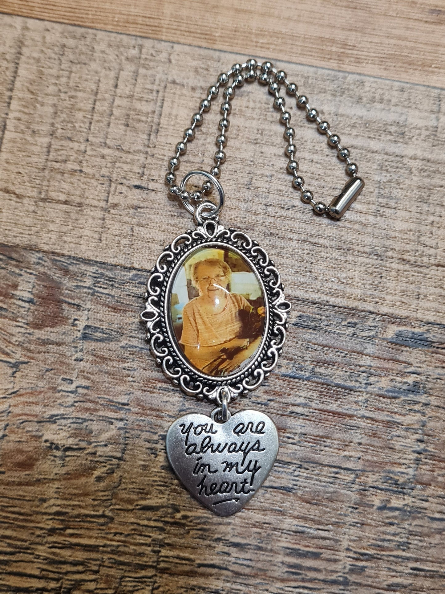 Rearview Mirror Memorial Charm - "Always With You" Car Hanging Ornament - Bereavement & Sympathy Gift for Loss of Loved One