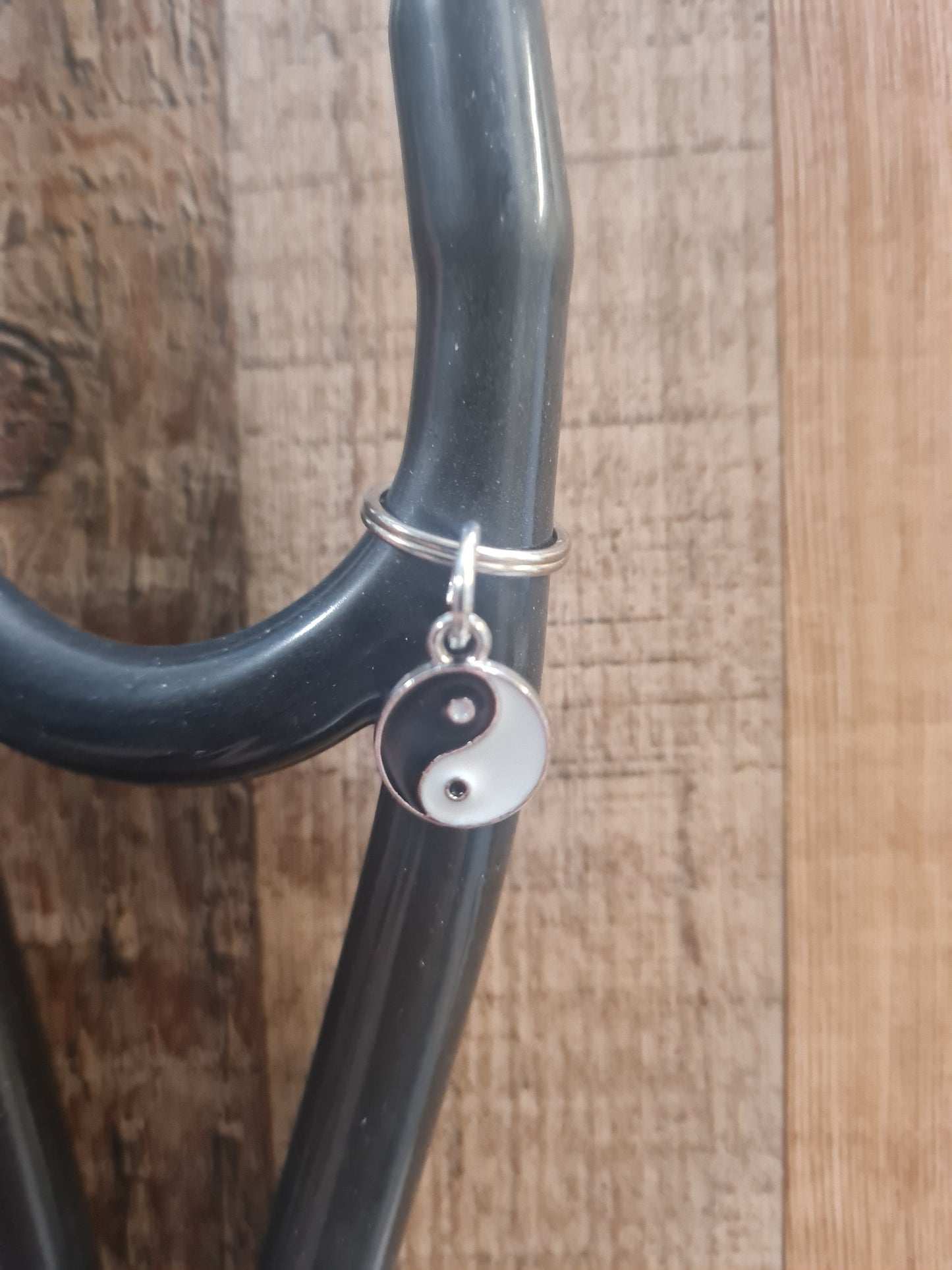 Yin Yang ~ Stethoscope Charm ~  RN Charm ~ Medical Stethoscope Charm  ~ Physician Charm ~ Stethoscope Tag ~ OT ~ RT ~ Yin-Yang