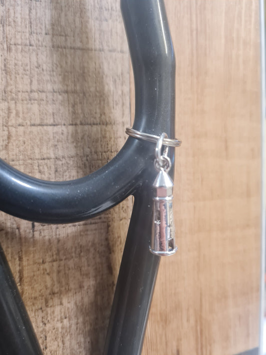 Lighthouse ~ Stethoscope Charm ~ RN Charm ~ Medical Stethoscope Charm ~ Physician Charm ~ Stethoscope Tag ~ OT ~ PT