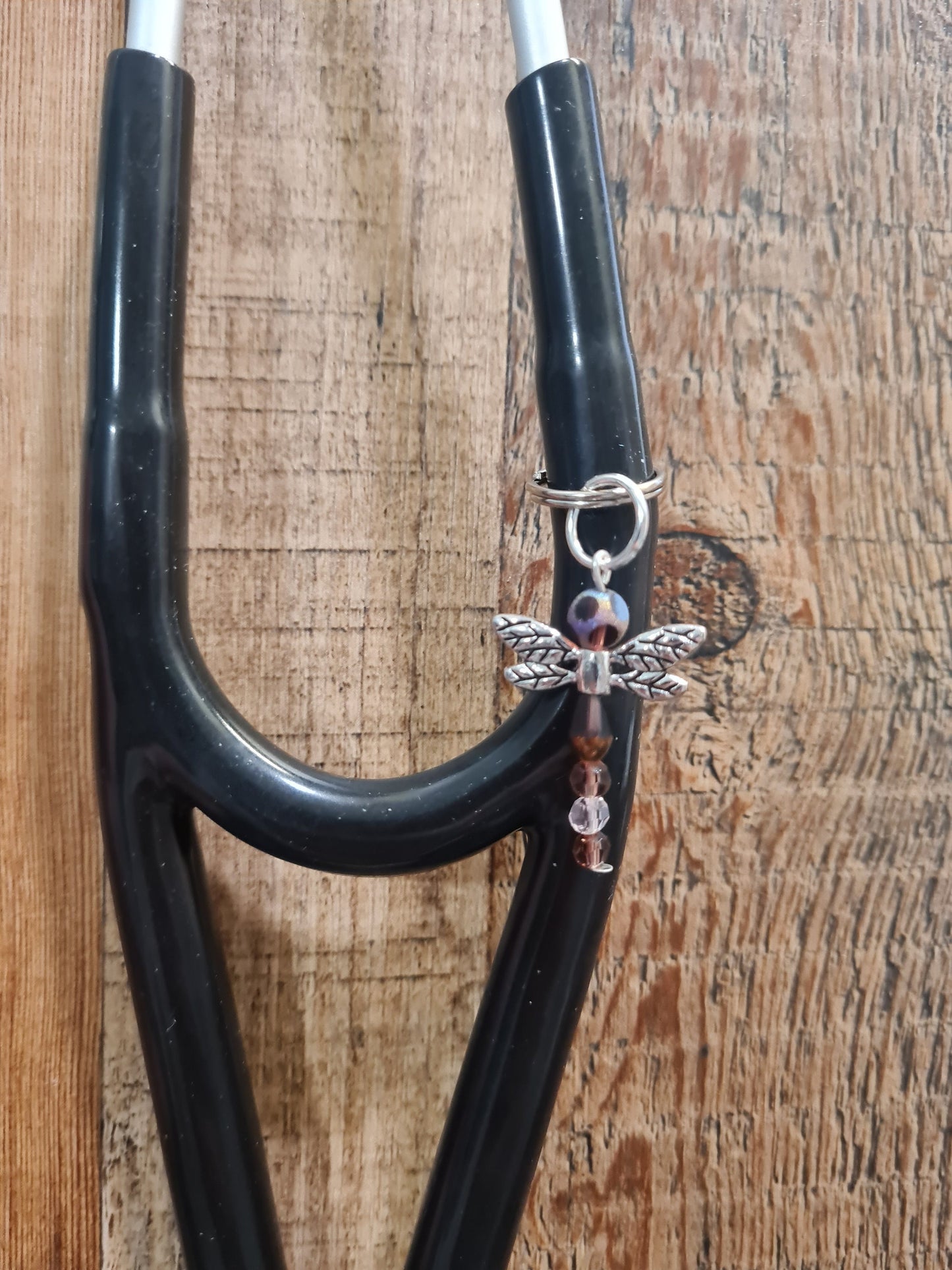 Dragonfly ~ Stethoscope Charm ~  RN Charm ~ Medical Stethoscope Charm ~ Lucky ~ Physician Charm ~ Stethoscope Tag ~ OT ~ RT