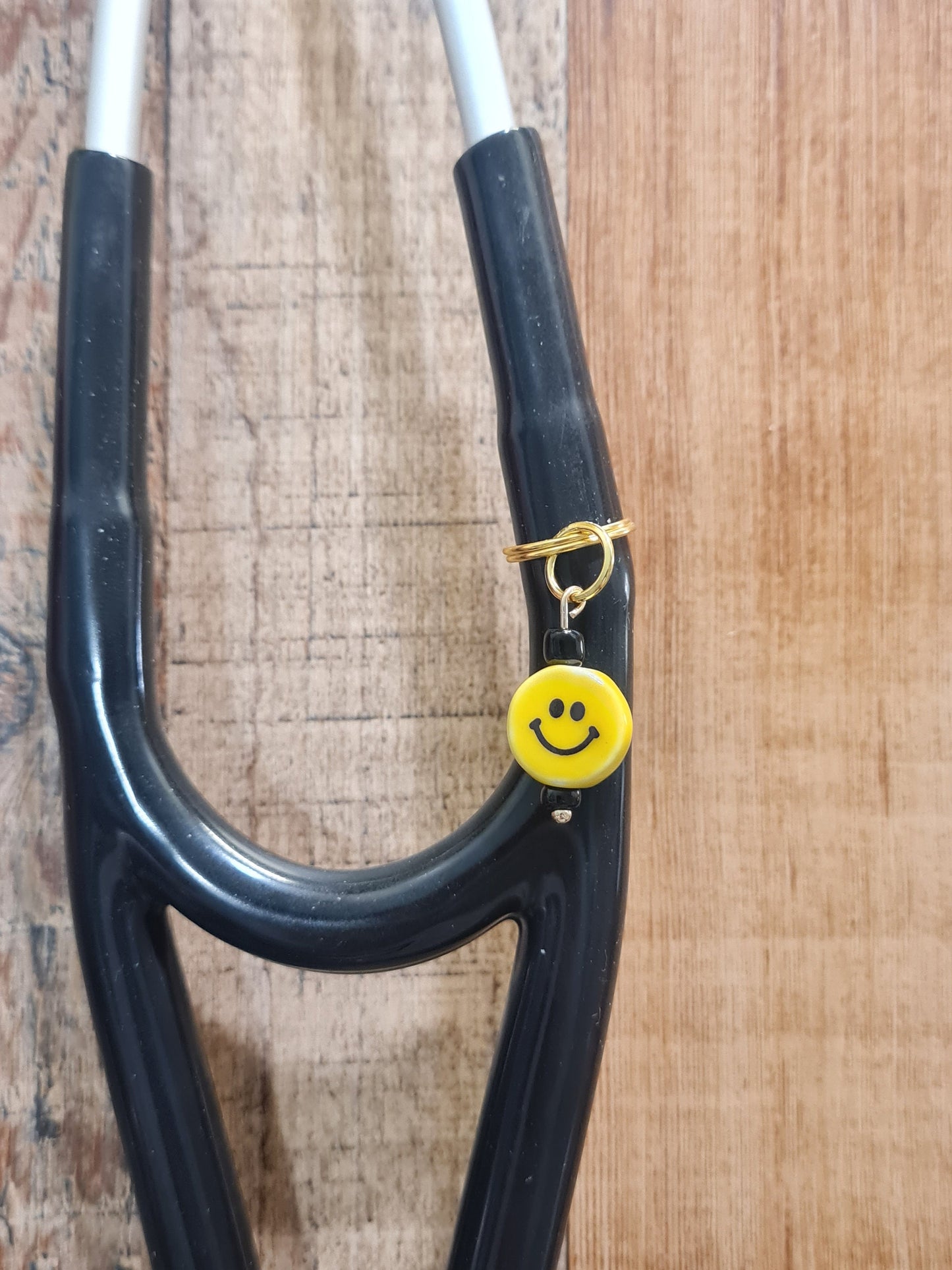 Smiley Face ~ Stethoscope Charm ~ RN Charm ~ Medical Stethoscope Charm ~ Physician Charm ~ Stethoscope Tag ~ OT ~ PT ~ Smile ~ Smiles