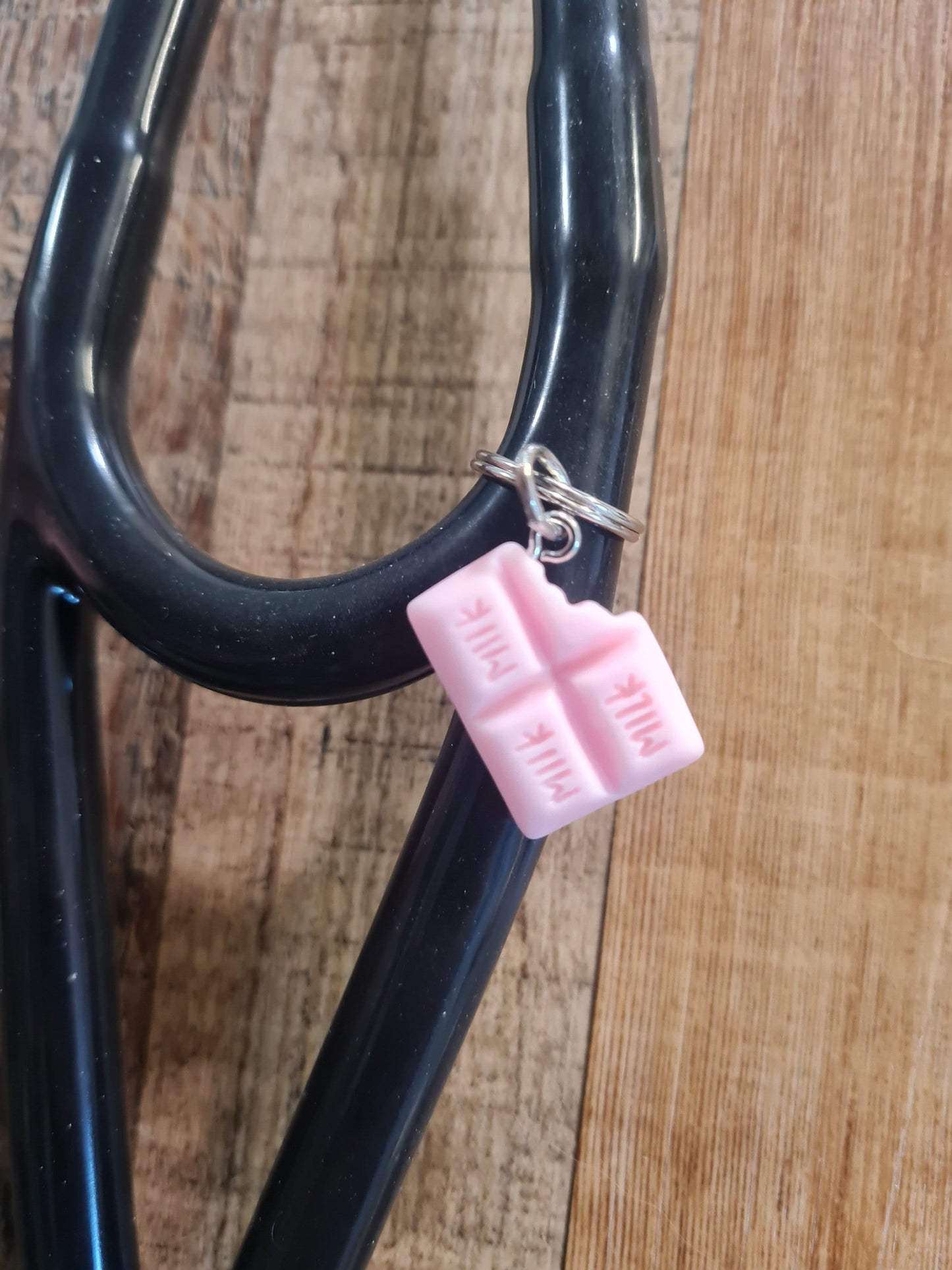 Chocolate Bar ~ Stethoscope Charm ~ RN Charm ~ Medical Stethoscope Charm ~ Physician Charm ~ Stethoscope Tag ~ OT ~ PT ~ Chocolate Charm