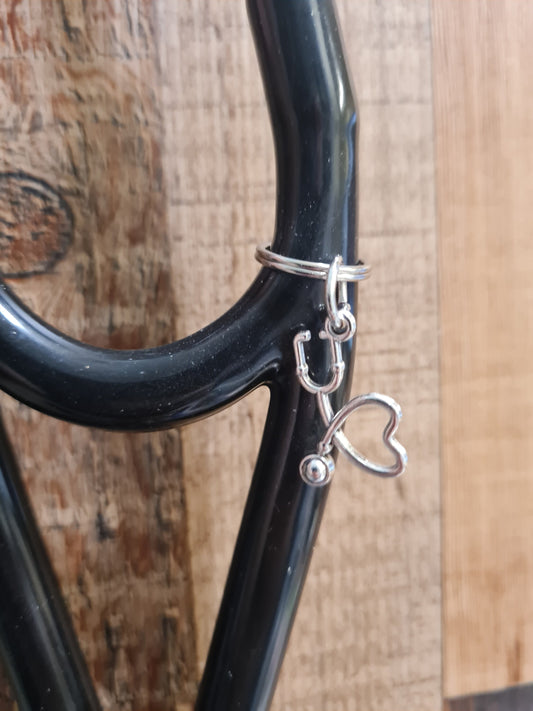 Nurse ~ Stethoscope Charm ~ RN Charm ~ Medical Stethoscope Charm ~ Physician Charm ~ Stethoscope Tag ~ OT ~ PT ~ Nursing