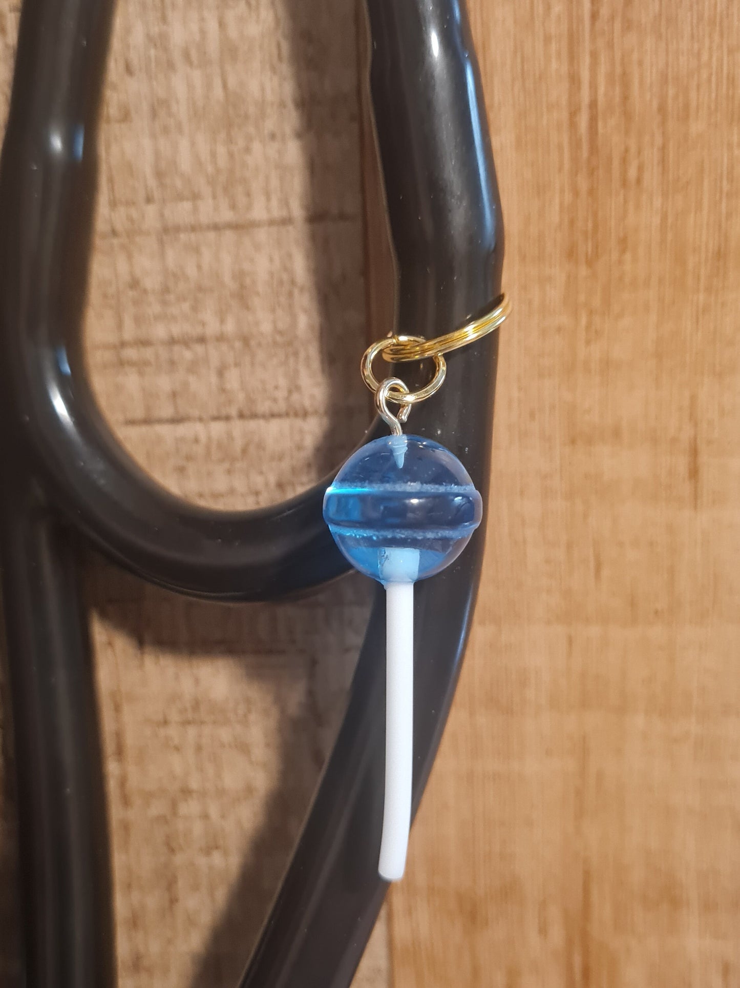 Lollipop ~ Stethoscope Charm ~ RN Charm ~ Medical Stethoscope Charm ~ Physician Charm ~ Stethoscope Tag ~ OT ~ PT ~ Sucker ~ Candy