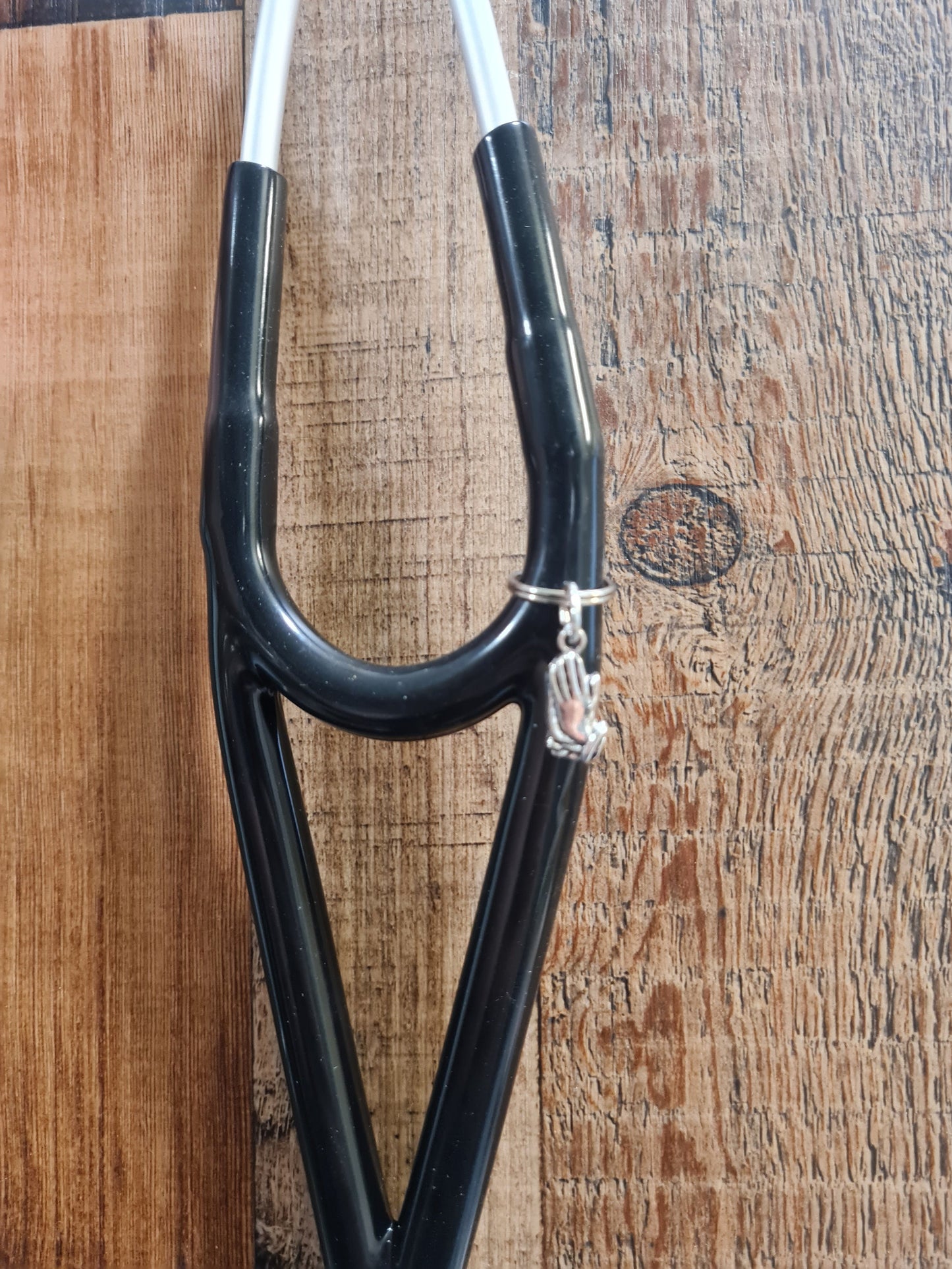 Praying Hands Stethoscope Charm ~  RN Charm ~ Medical Stethoscope Charm ~ Christian Charm ~ Physician Charm ~ Stethoscope Tag ~ OT ~ RT