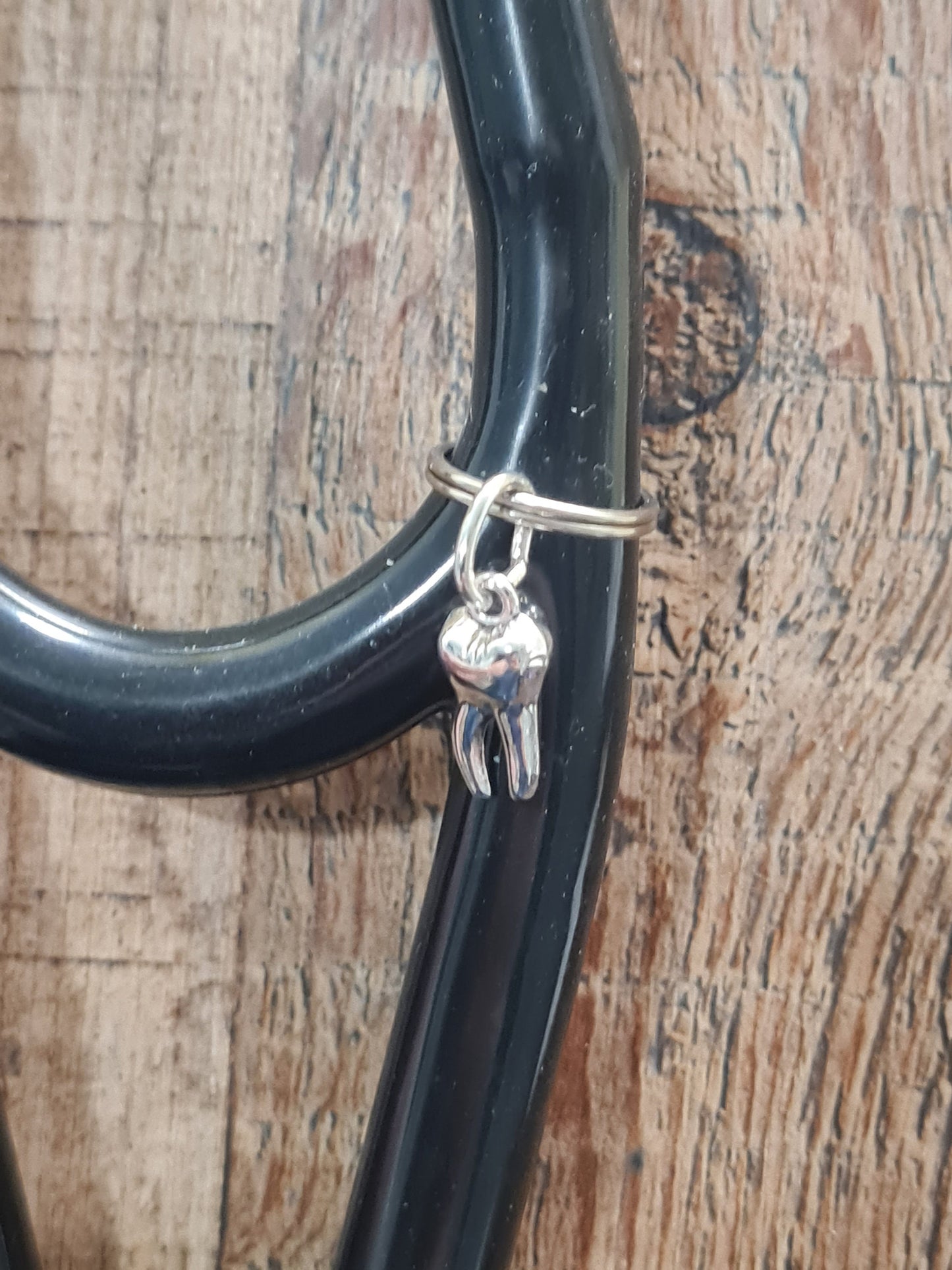 Tooth ~ Stethoscope Charm ~  RN Charm ~ Medical Stethoscope Charm  ~ Physician Charm ~ Stethoscope Tag ~ OT ~ RT ~ Dental Charm