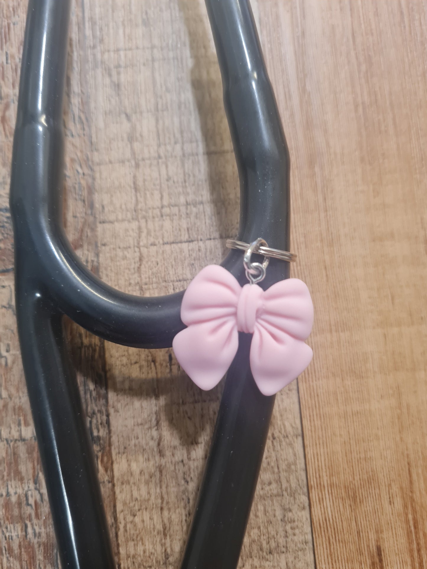 Bow ~ Stethoscope Charm ~ RN Charm ~ Medical Stethoscope Charm ~ Physician Charm ~ Stethoscope Tag ~ OT ~ PT
