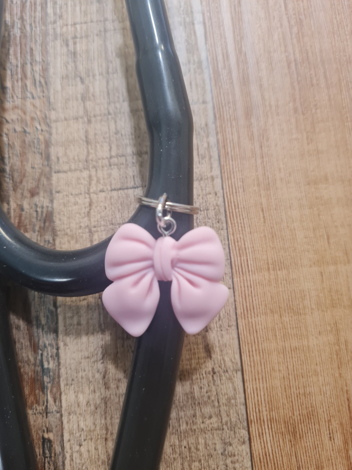 Bow ~ Stethoscope Charm ~ RN Charm ~ Medical Stethoscope Charm ~ Physician Charm ~ Stethoscope Tag ~ OT ~ PT