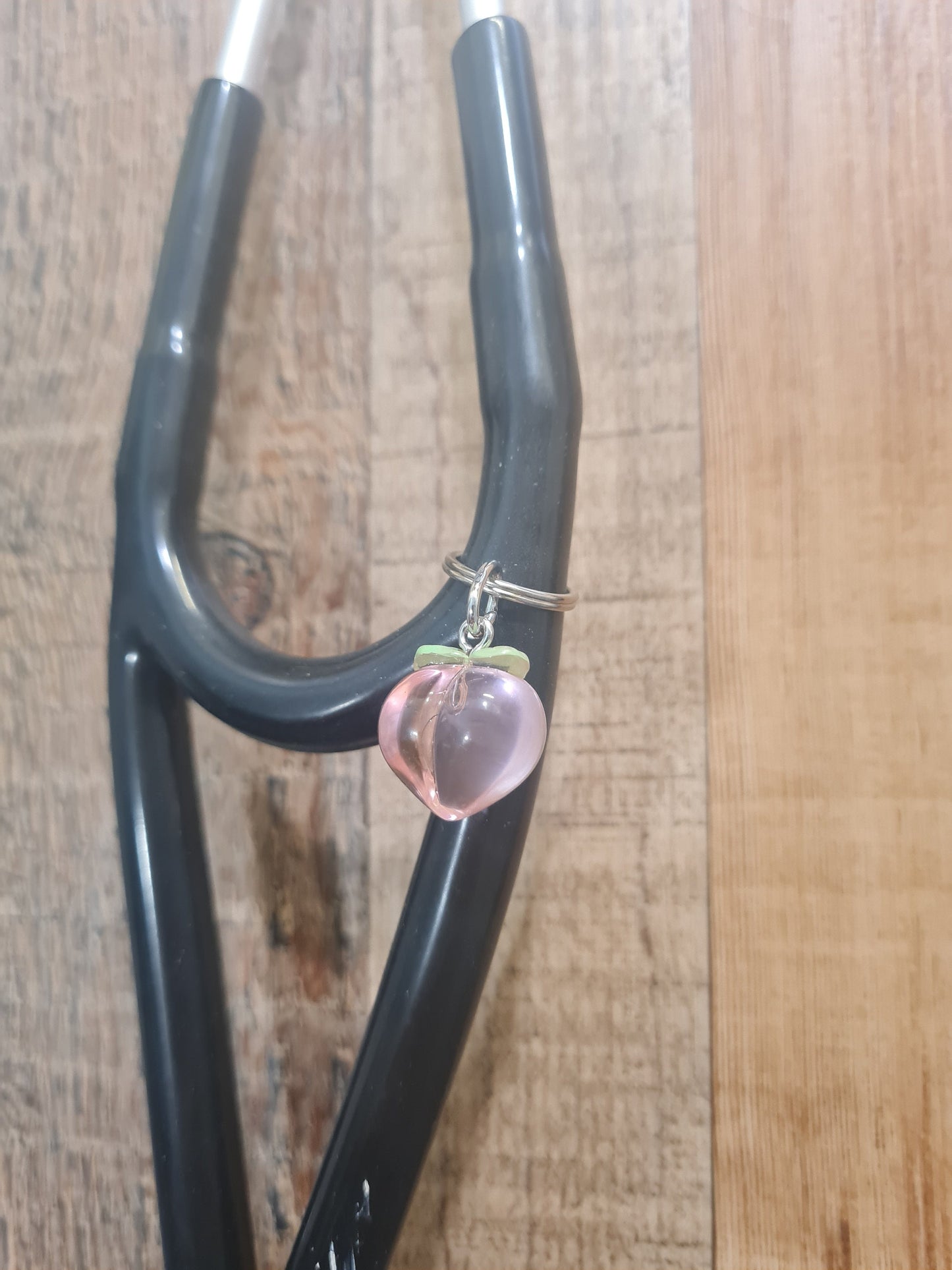 Peach ~ Stethoscope Charm ~ RN Charm ~ Medical Stethoscope Charm ~ Physician Charm ~ Stethoscope Tag ~ OT ~ PT ~ Georgia Peach