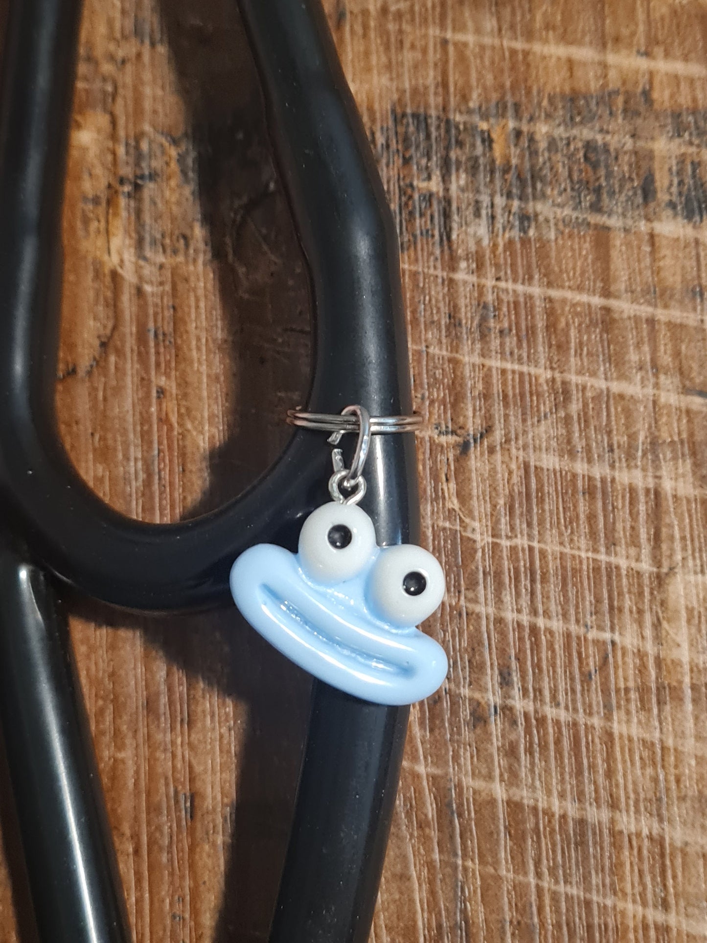 Funny Face ~ Stethoscope Charm ~  RN Charm ~ Medical Stethoscope Charm ~ Smiling Face ~ Physician Charm ~ Stethoscope Tag ~ OT ~ RT