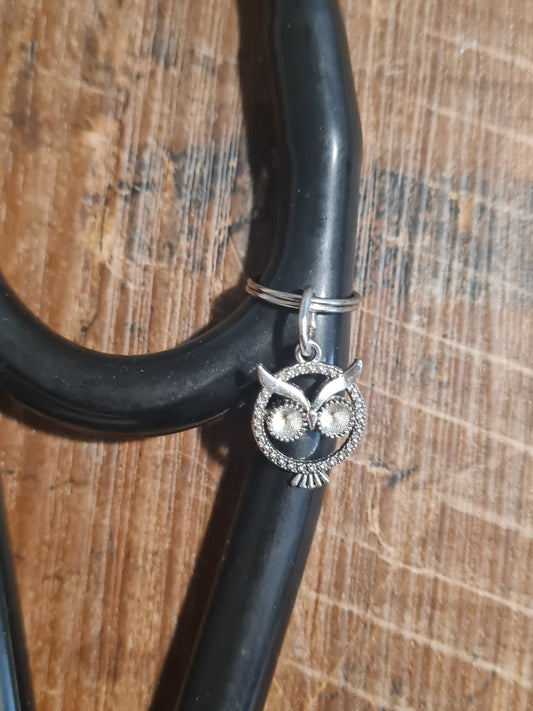 Owl ~ Stethoscope Charm ~ RN Charm ~ Medical Stethoscope Charm ~ Physician Charm ~ Stethoscope Tag ~ OT ~ PT ~ Cute Owl