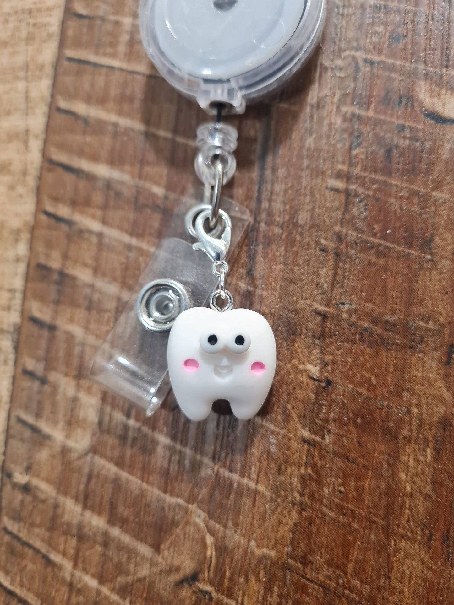 Dental Assistance ~ Dentist ~ Dental Hygienist ~ Tooth ~ ID Badge Reel Charm ~ Custom Made Charms ~ Badge Buddy ~ Badge Accessories