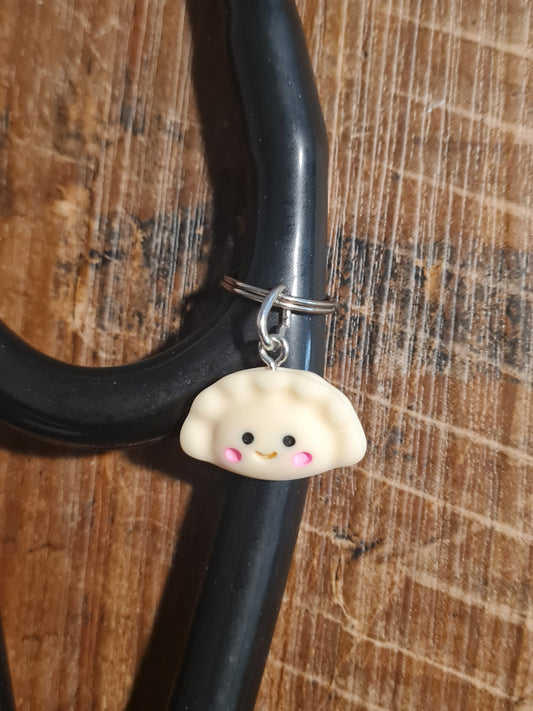 "Dim Sum" Dumpling Stethoscope Charm - Kawaii Bao Bun & Gyoza Jewelry for Nurses and Doctors - Cute Foodie Medical Gift and Scrub Accessory