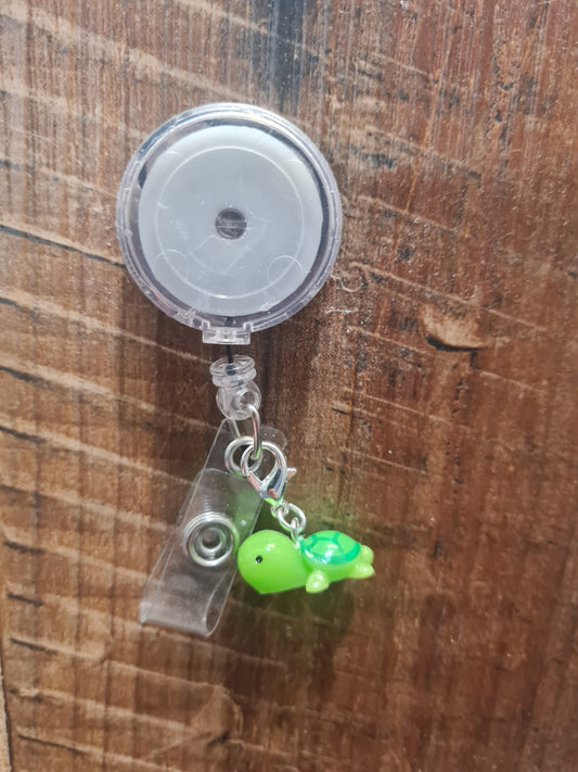 Turtle ~ ID Badge Reel Charm ~ Custom Made Charms ~ Badge Buddy ~ Badge Accessories ~ Badge Charm