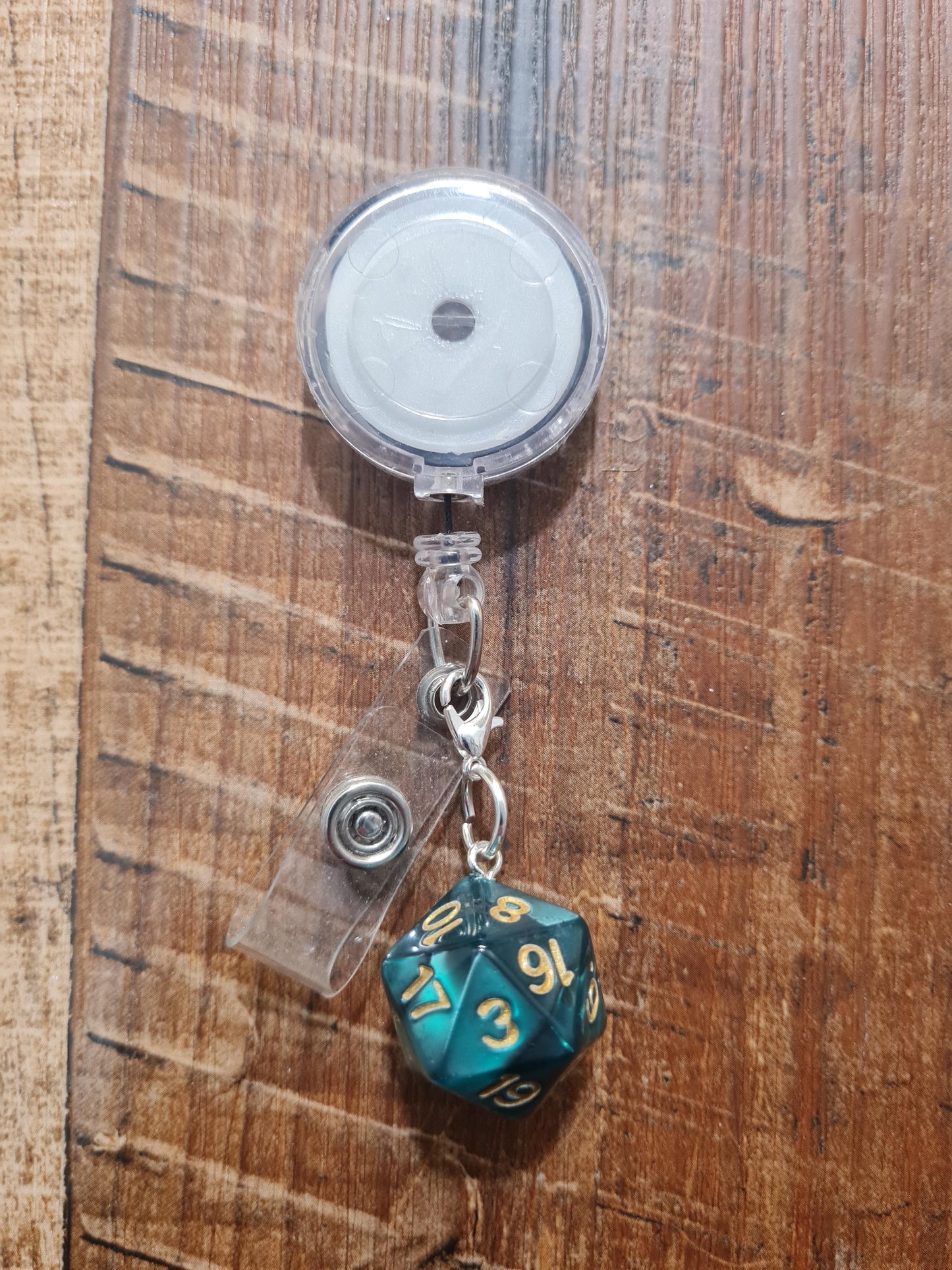 Multi-Sided Dice ~ ID Badge Reel Charm ~ Lucky Dice ~ Custom Made Charms ~ Badge Buddy ~ Badge Accessories ~ Dice Charm ~ ID Badge Charm