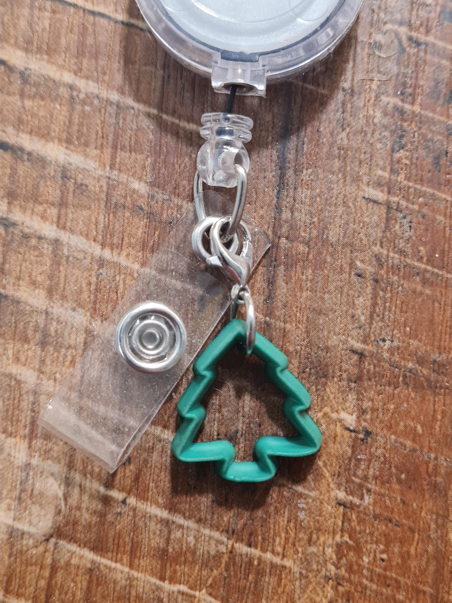 Christmas Cookie Cutter ~ ID Badge Reel Charm ~ Custom Made Charms ~ Badge Buddy ~ Badge Accessories ~ Work Badge Charm~ Cookie Cutter Charm