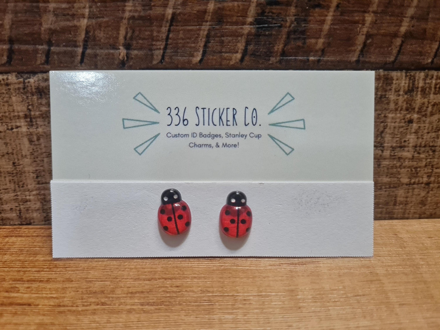 Lady Bug Earrings ~ Earrings ~  Lady Bug~ Fun Earrings ~ Fall Earrings ~ Kids Earrings ~ Stud Earrings
