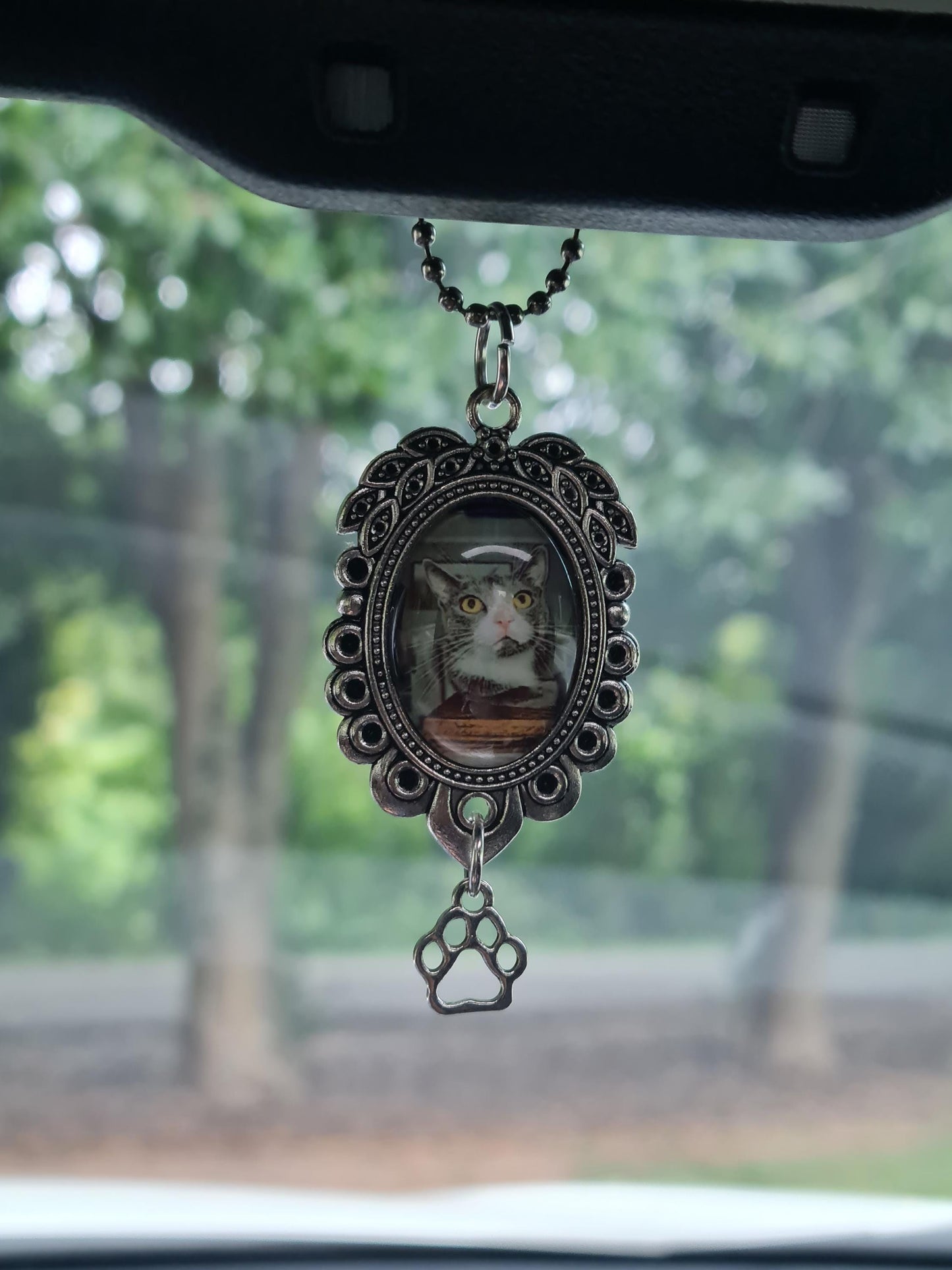 Pet Memorial Rearview Mirror Charm ~ Memorial Car Charm~ In Loving Memory Charm ~ In Memory Charm for Rearview Mirror ~ Pet Bereavement Gift